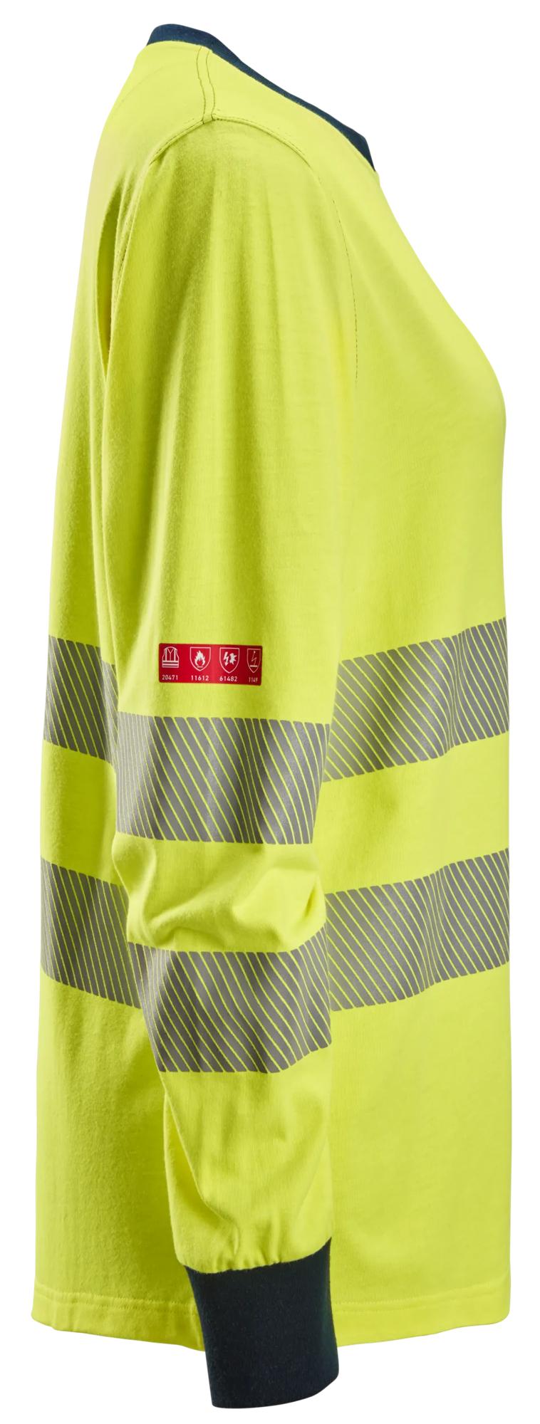 Snickers ProtecWork, Women's Long Sleeve T-shirt, High-Vis Class 3/2