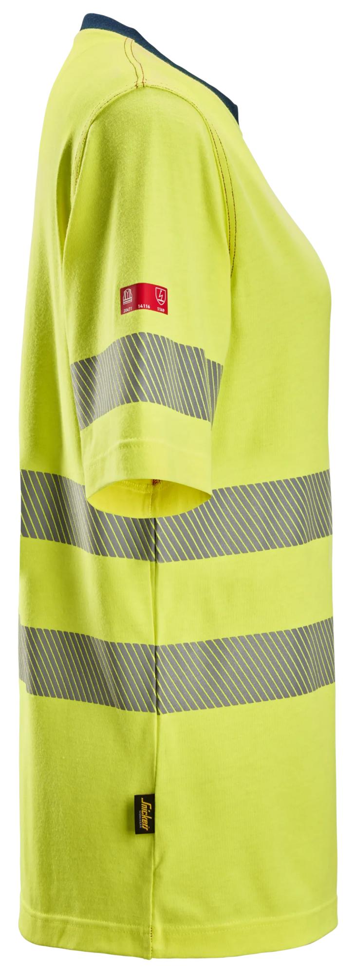 Snickers ProtecWork, Women's Short Sleeve T-Shirt, High-Vis Class 2
