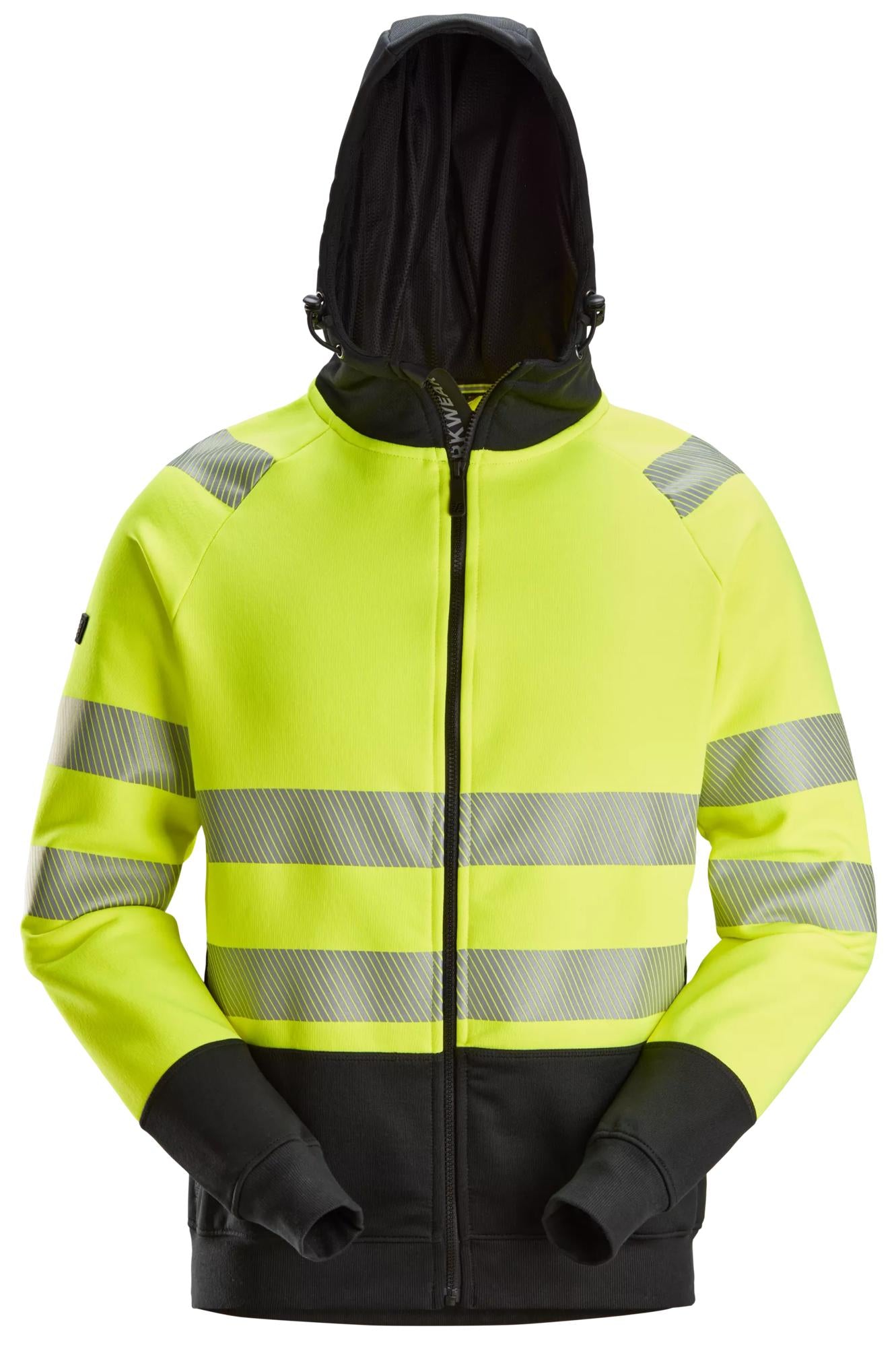 Snickers High-Vis Class 2, Full Zip Hoodie