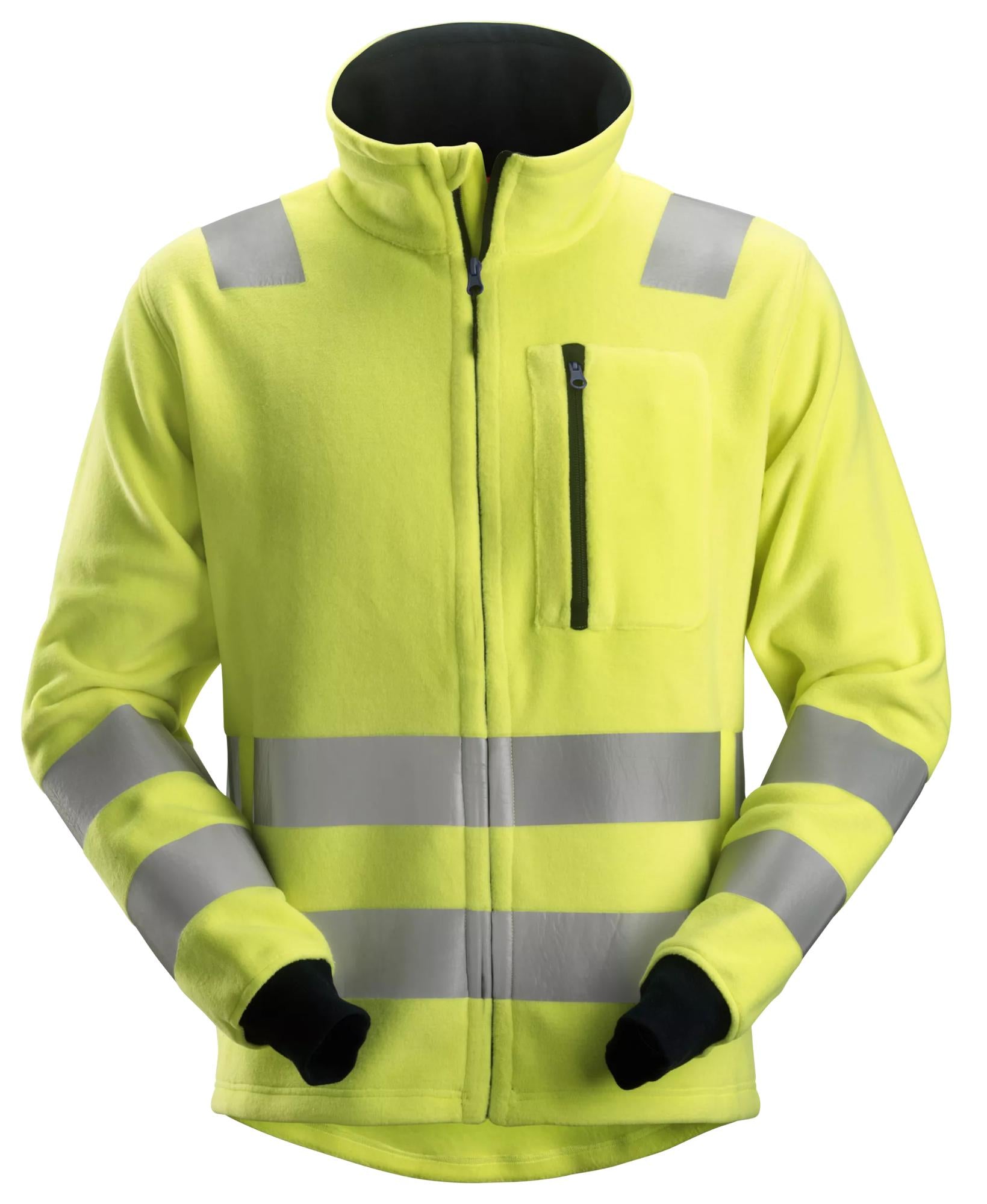 Snickers ProtecWork, Fleece jacket, High-Vis Class 3