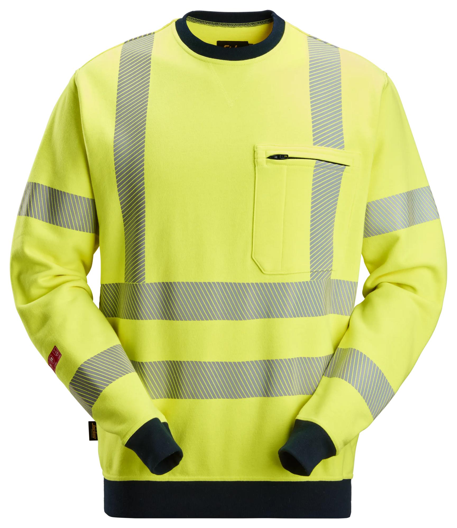 Snickers ProtecWork, Sweatshirt, High-Vis Class 3