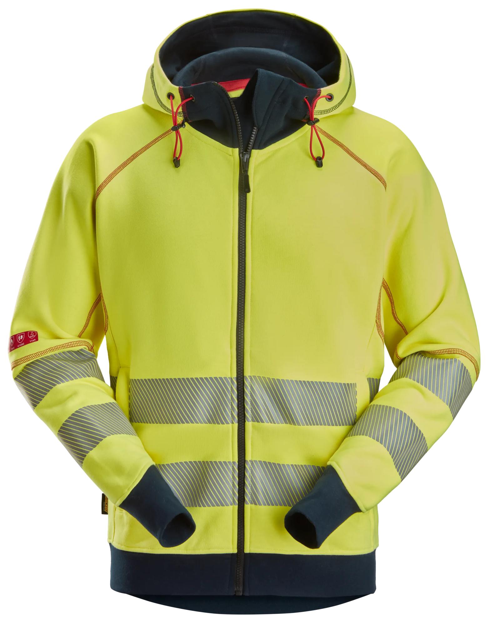 Snickers Arc Full Zip Hoodie, High-Vis Class 3/2