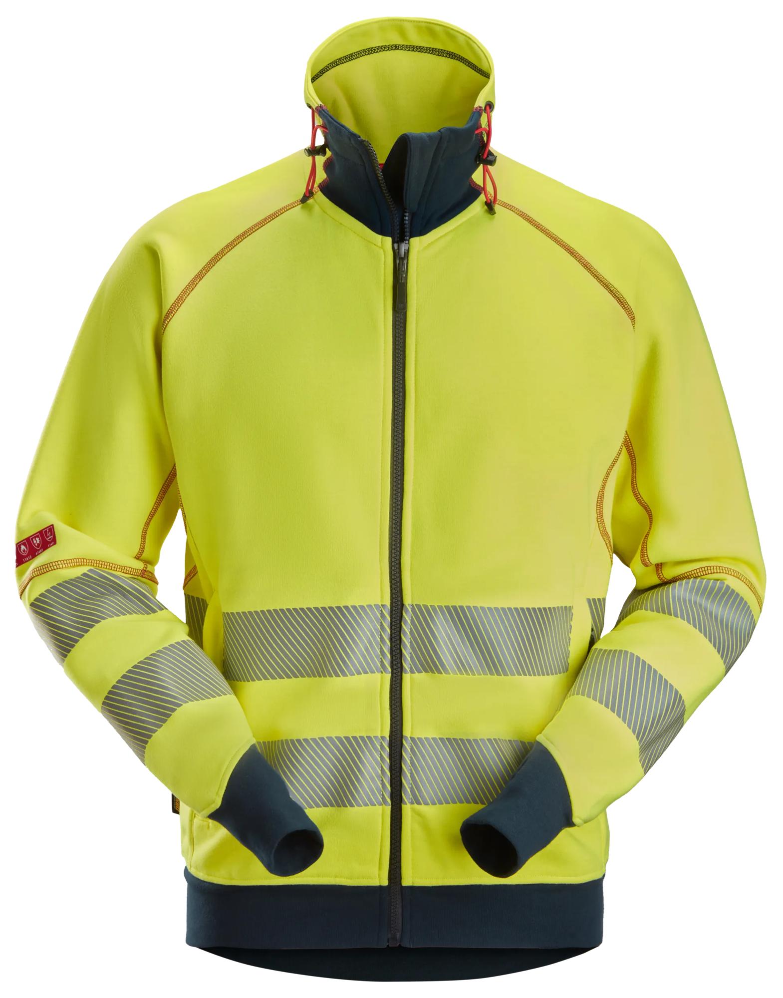 Snickers Arc Full Zip Sweater, High-Vis Class 3