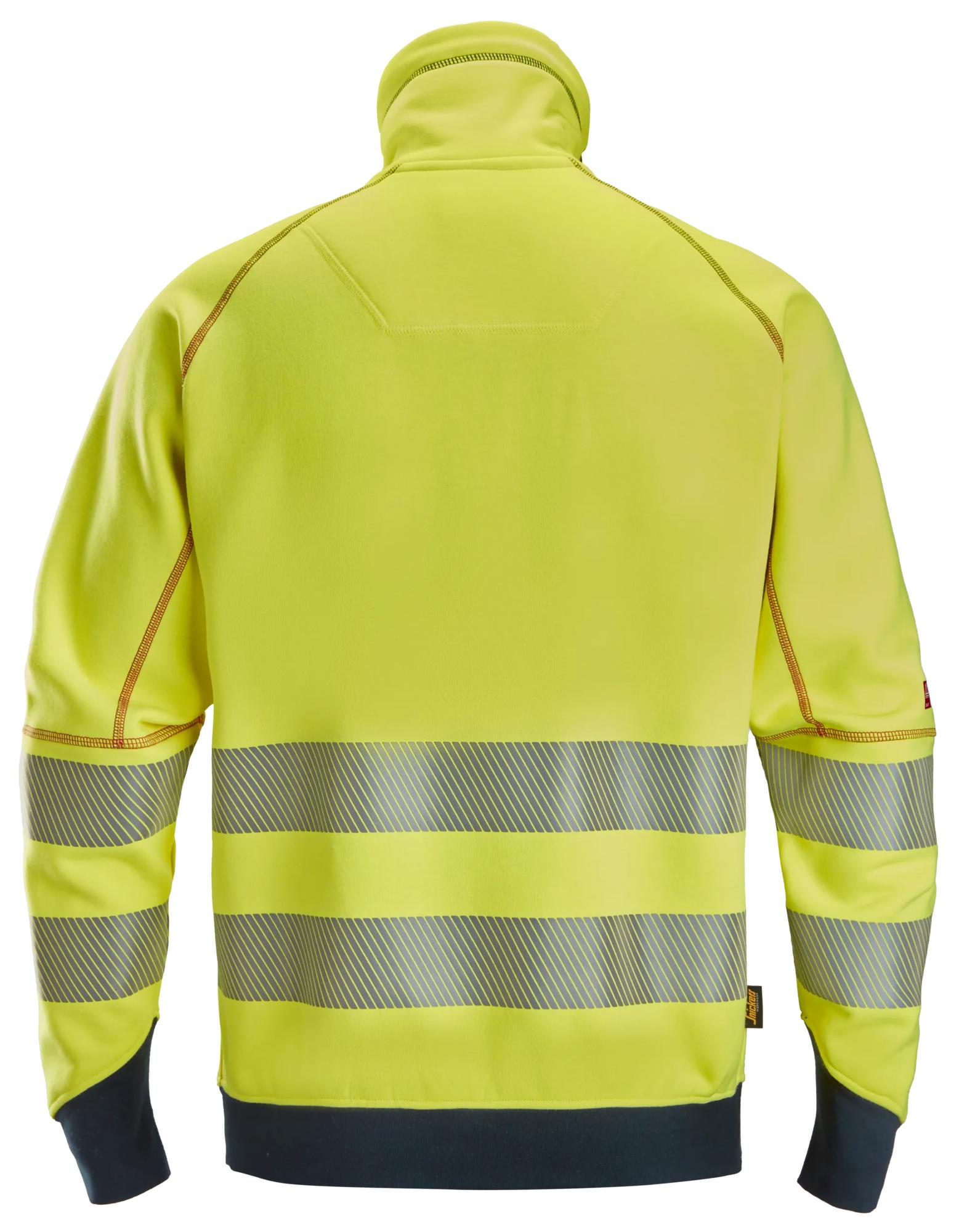 Snickers Arc Full Zip Sweater, High-Vis Class 3