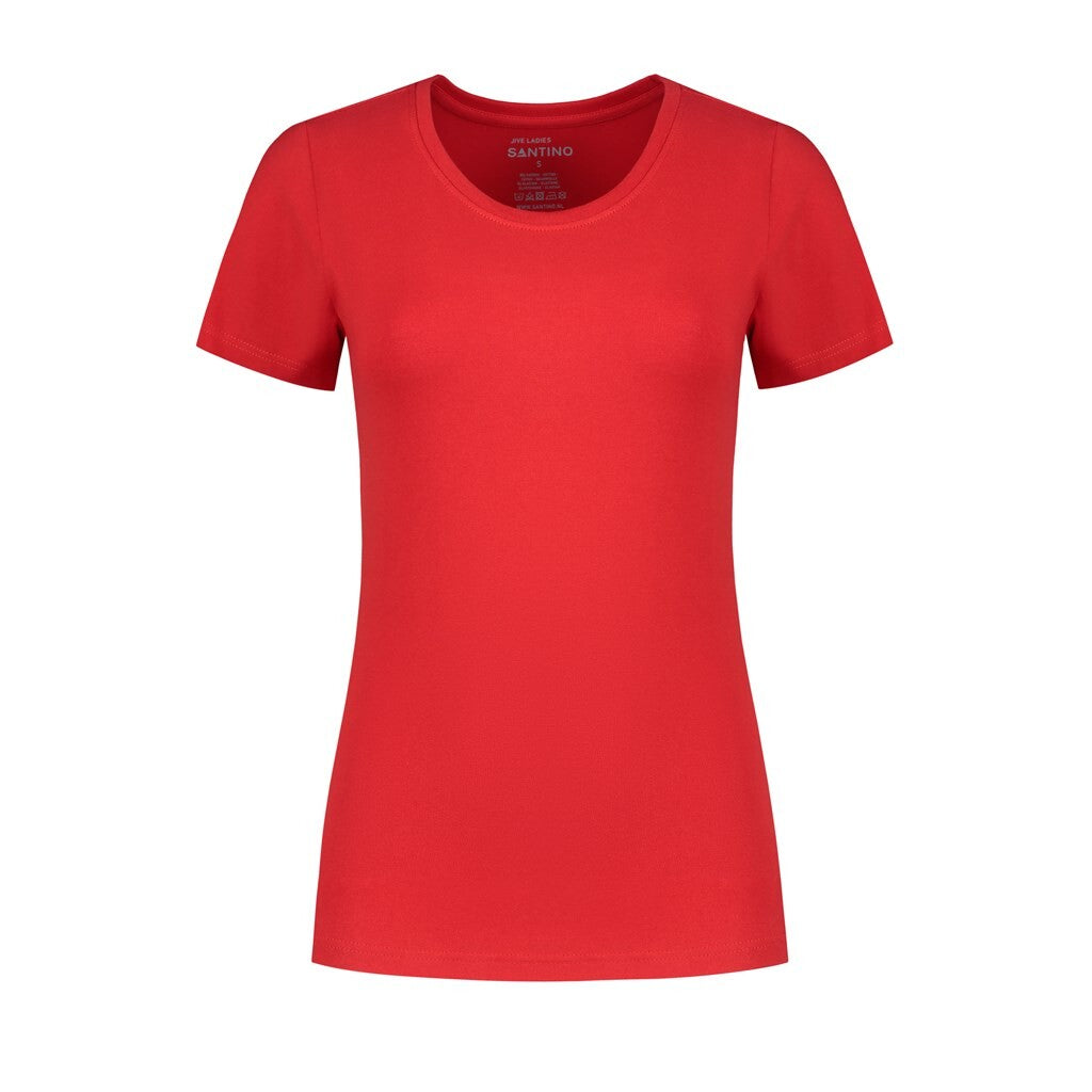 Santino antino T - shirt Jive Ladies C - neck - Red - XXL