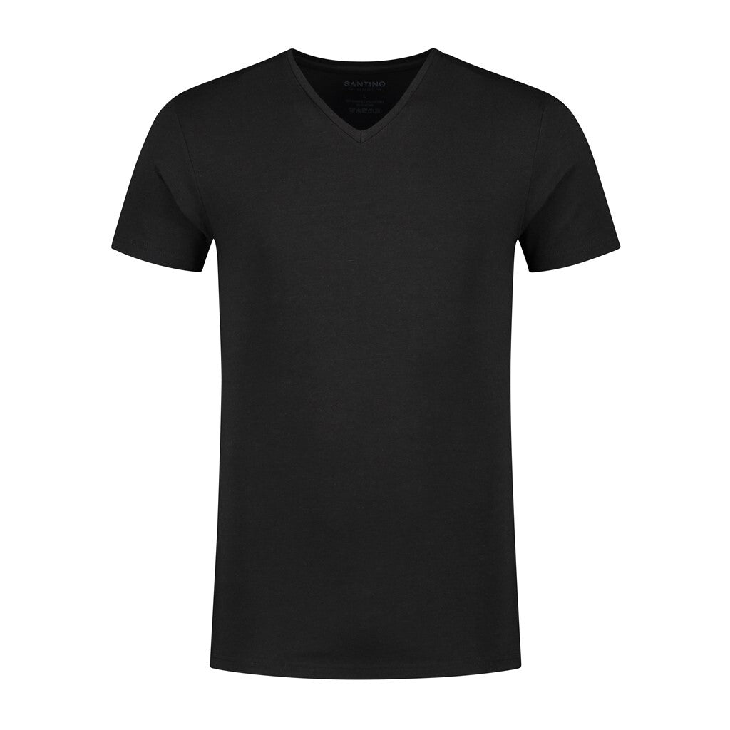 Santino antino T - shirt Jonaz V - neck - Black - XS