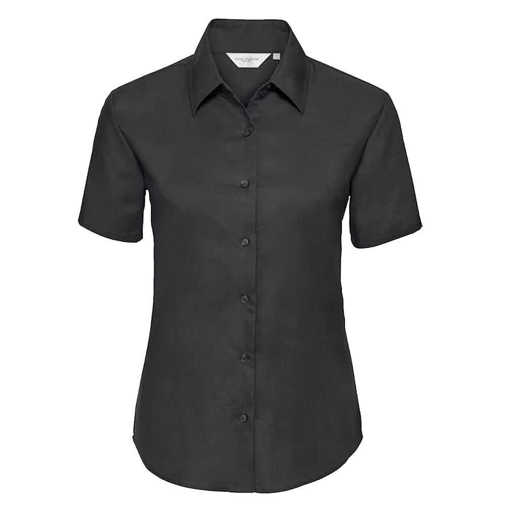 Women Russell Short Sleeve Classic Oxford Shirt