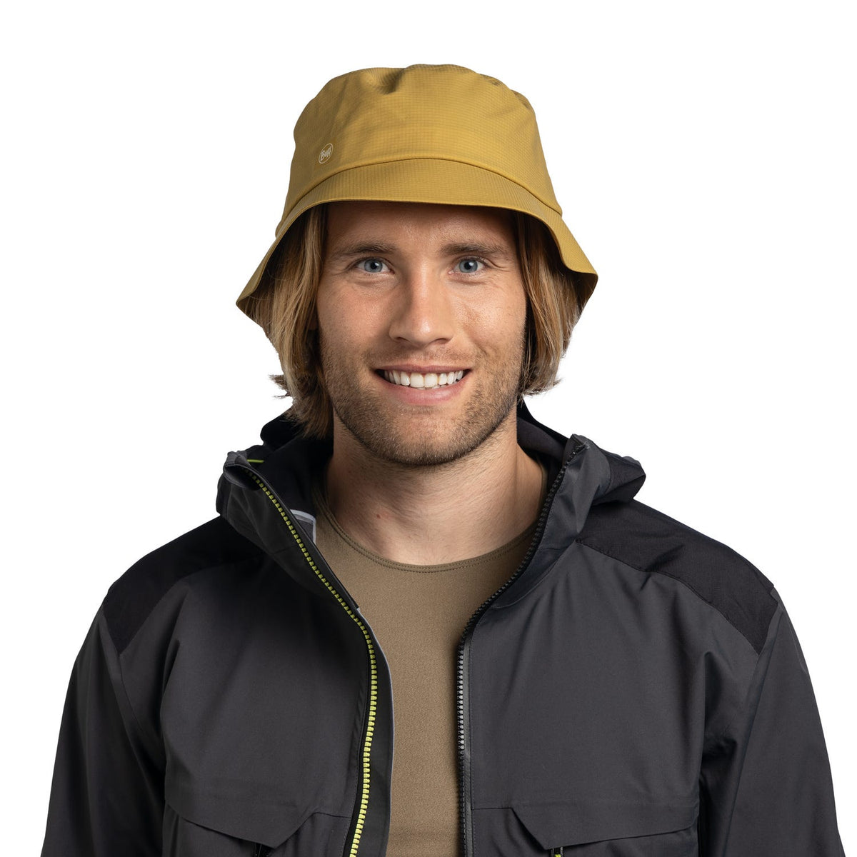 Buff Rain Bucket Hat Solid