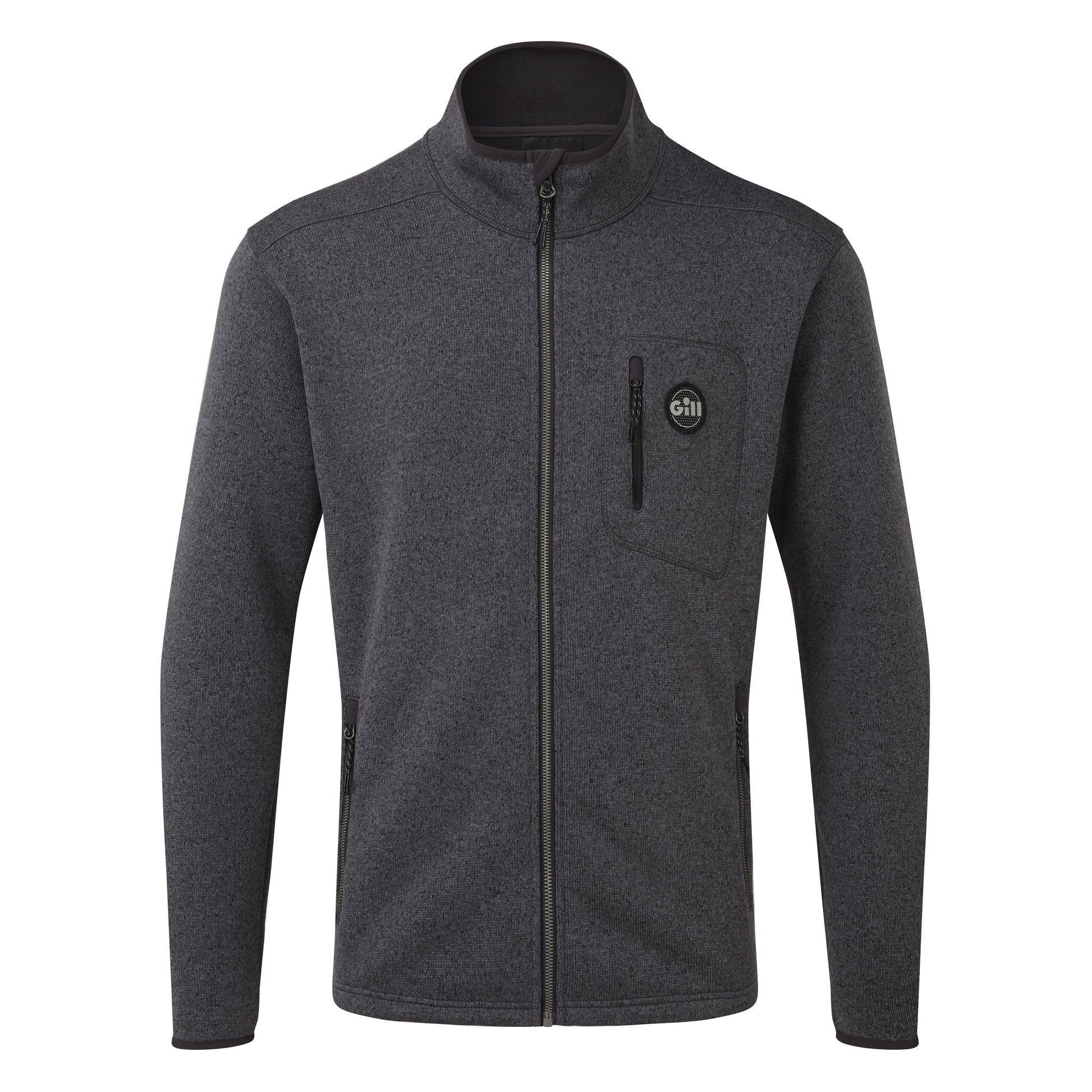 Gill Men's Knit Fleece Jacket in Ash