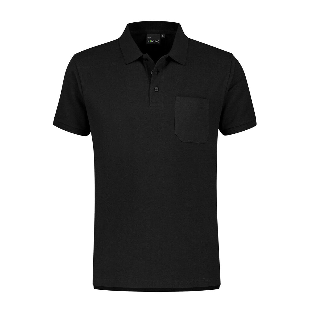 Santino antino Poloshirt Milan - Black - XXL