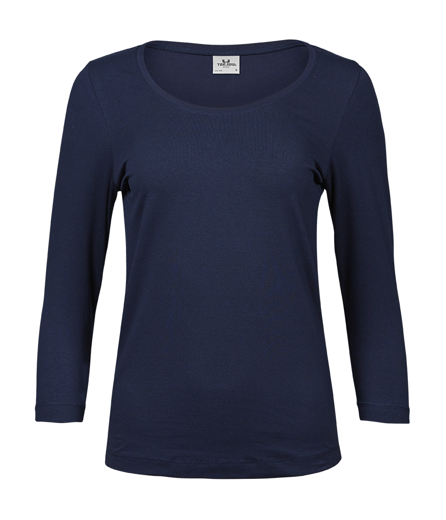 Teejays Women's Stretch 3/4 Sleeve Tee