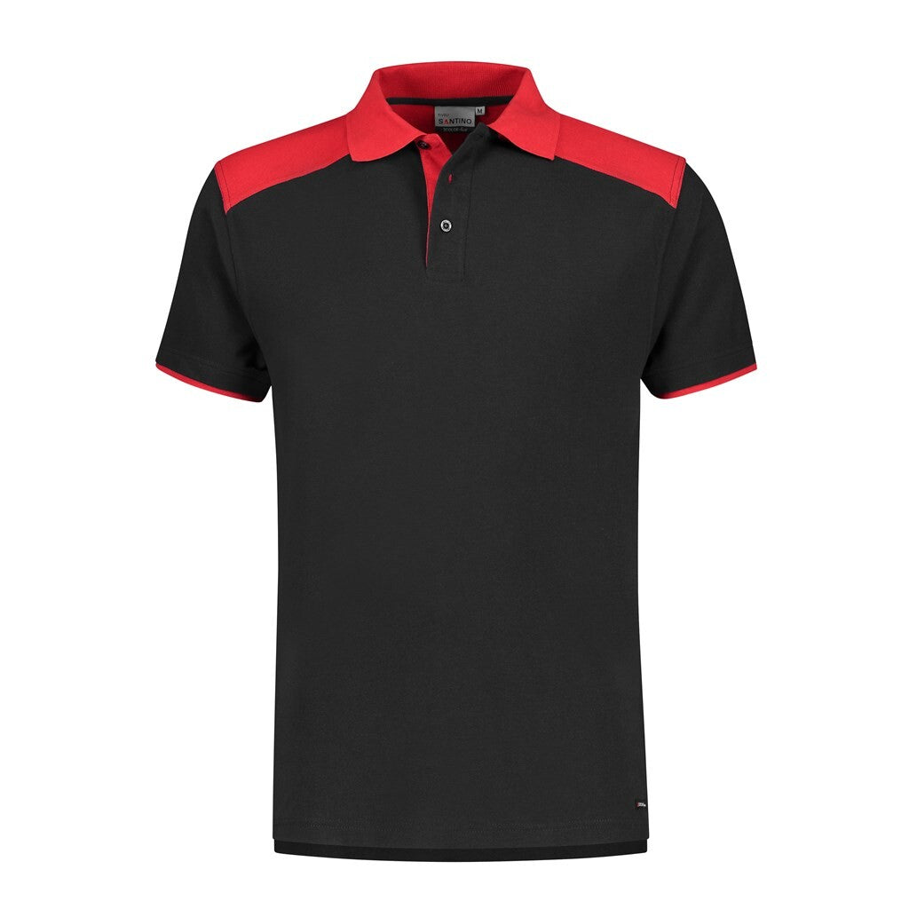 Santino antino Poloshirt Tivoli - Black / Red - XXL