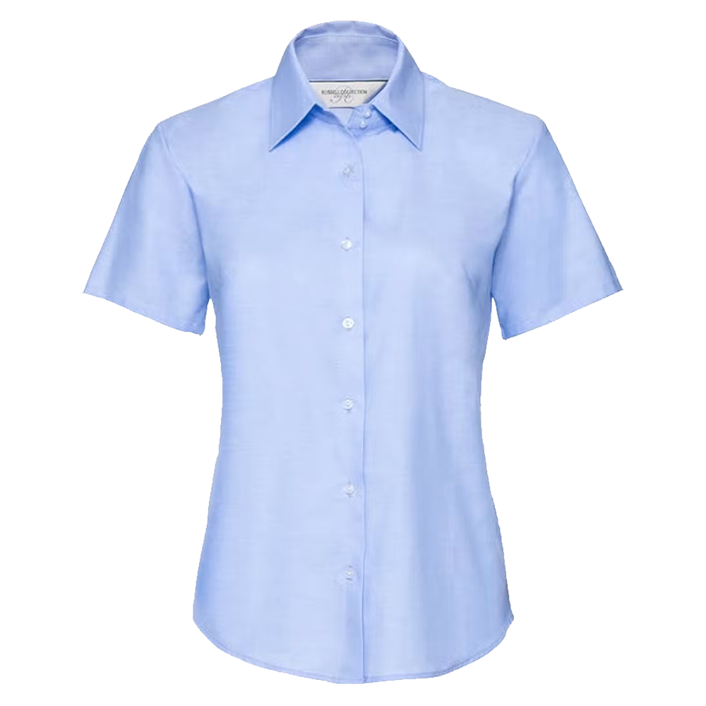 Women Russell Short Sleeve Classic Oxford Shirt