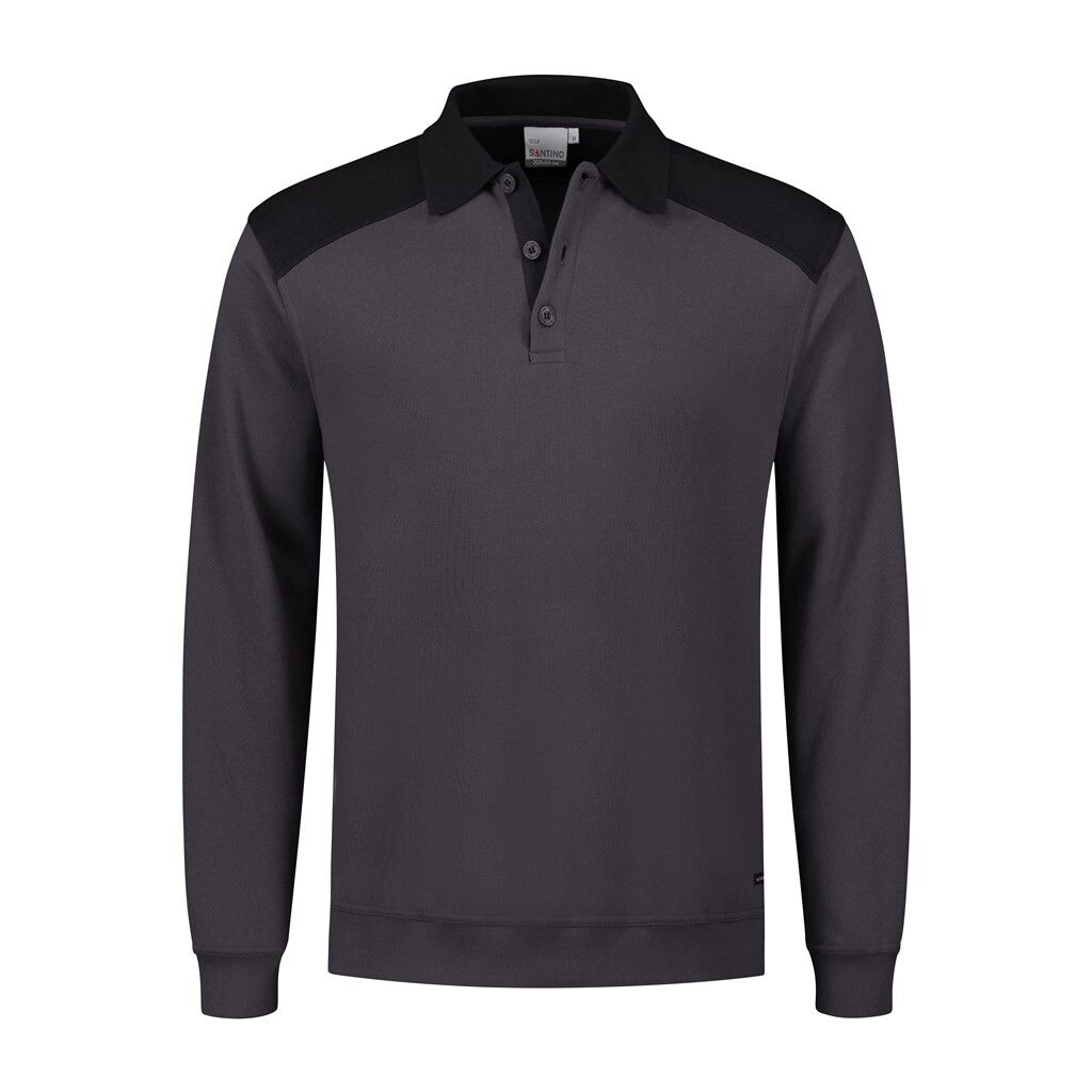 Santino antino Polosweater Tesla - Graphite / Black - XXL