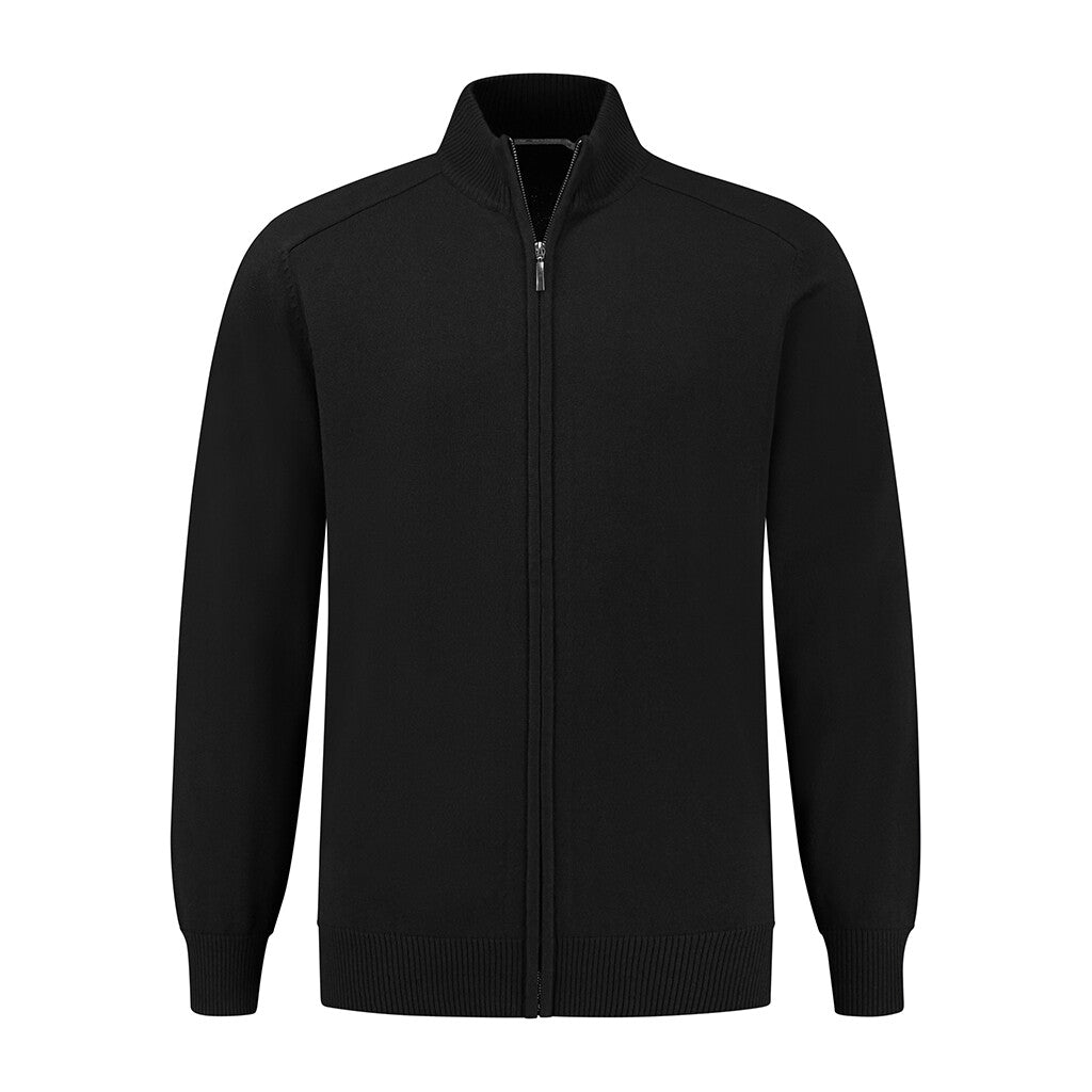 Santino antino Zip Cardigan Plano - Black - XXL