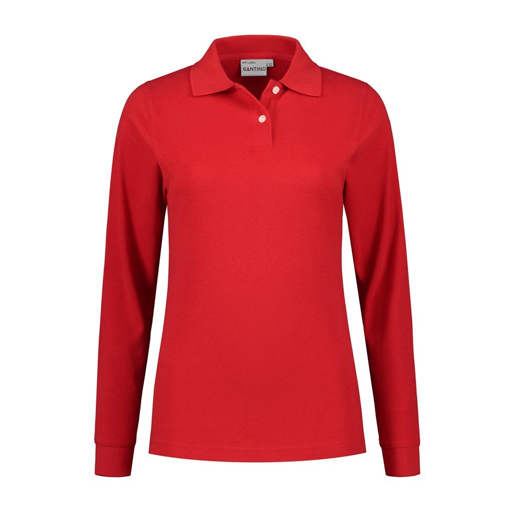 Santino antino Poloshirt Matt Ladies - Red - XXL