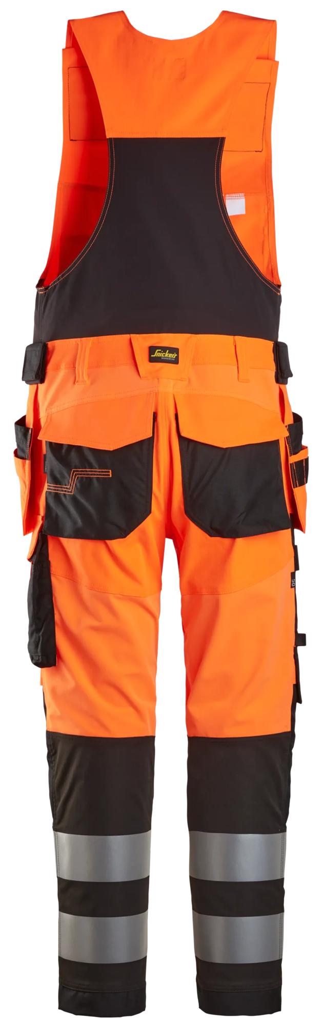 Snickers High-Vis One-piece Trousers Holster Pockets Class 2