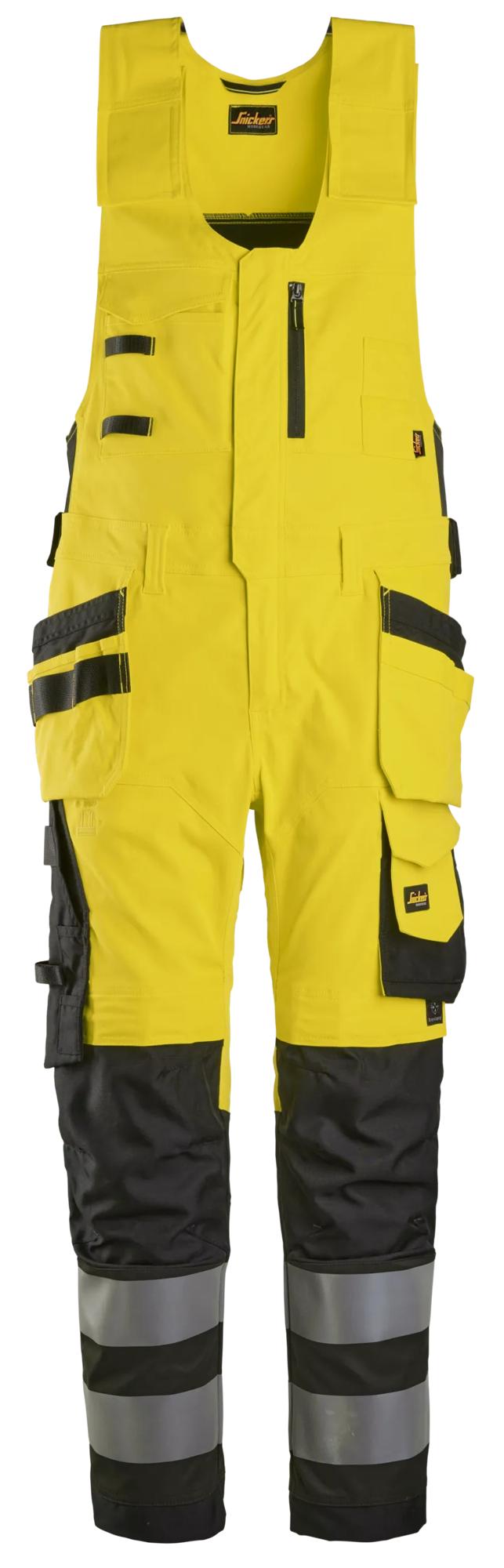 Snickers High-Vis One-piece Trousers Holster Pockets Class 2