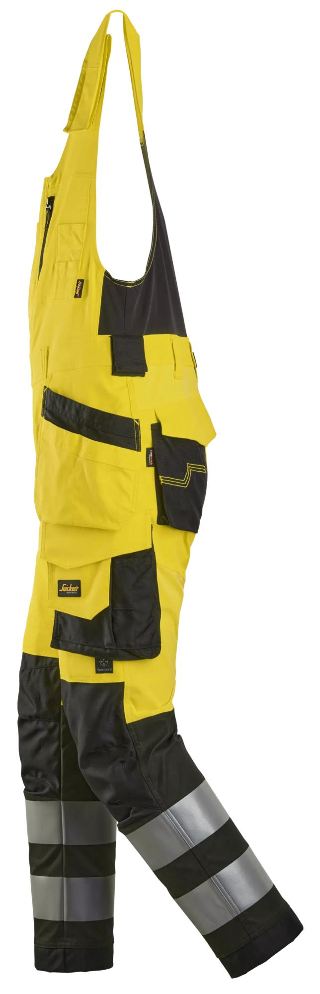 Snickers High-Vis One-piece Trousers Holster Pockets Class 2