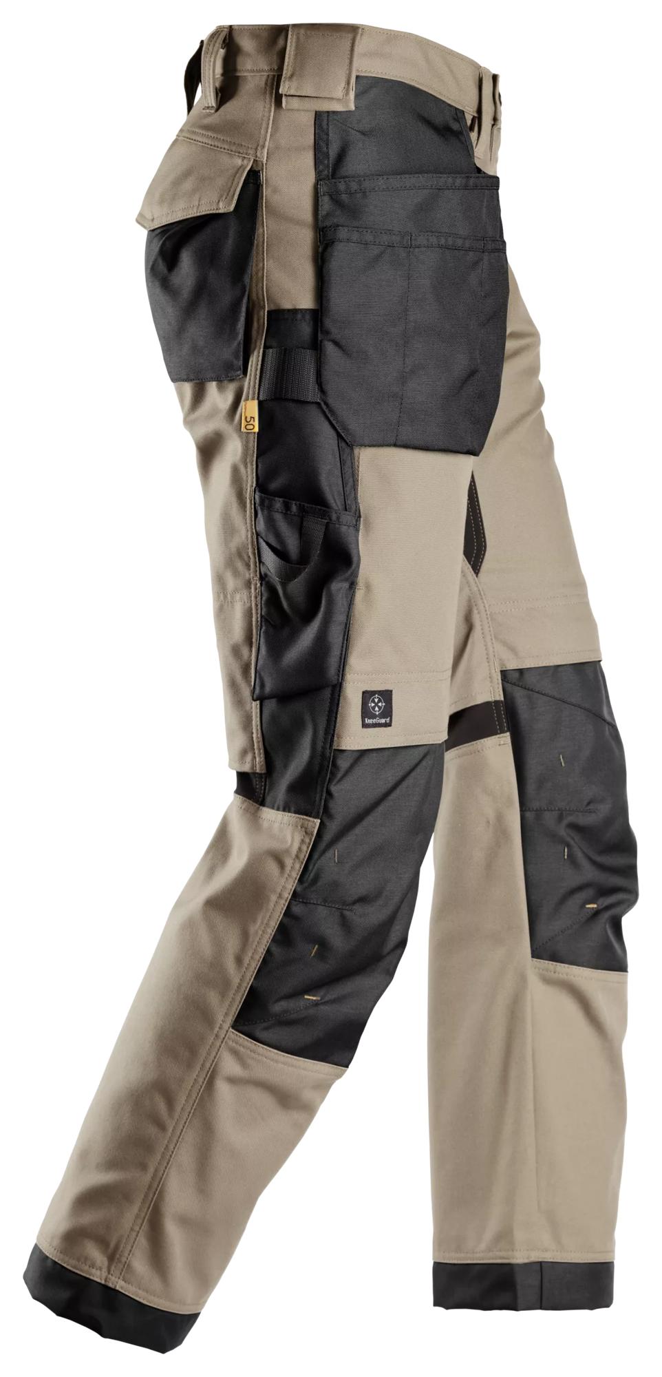 Snickers Canvas+ Stretch Work Trousers+ Holster Pockets