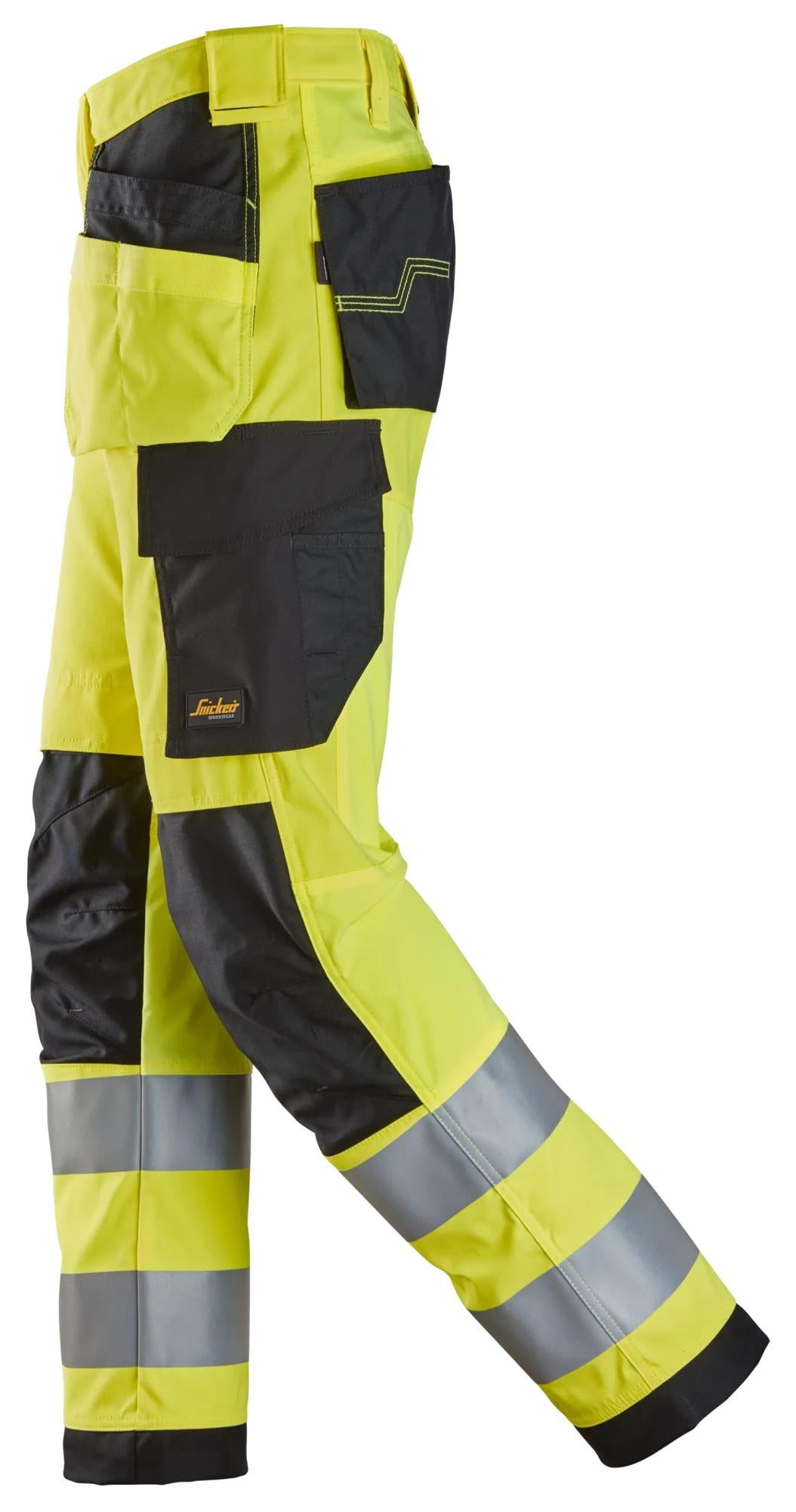 Snickers High-Vis Trousers Holster Pockets Class 2