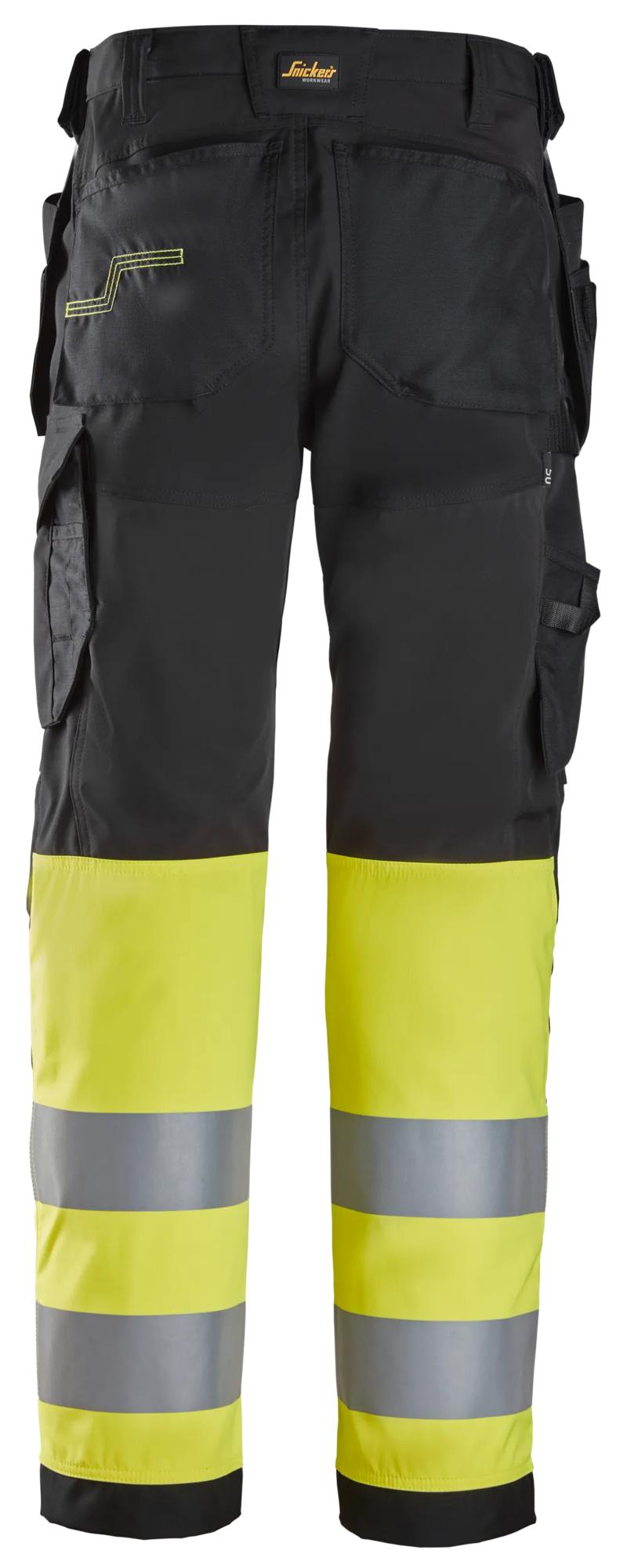 Snickers High-Vis Trousers Holster Pockets Class 1