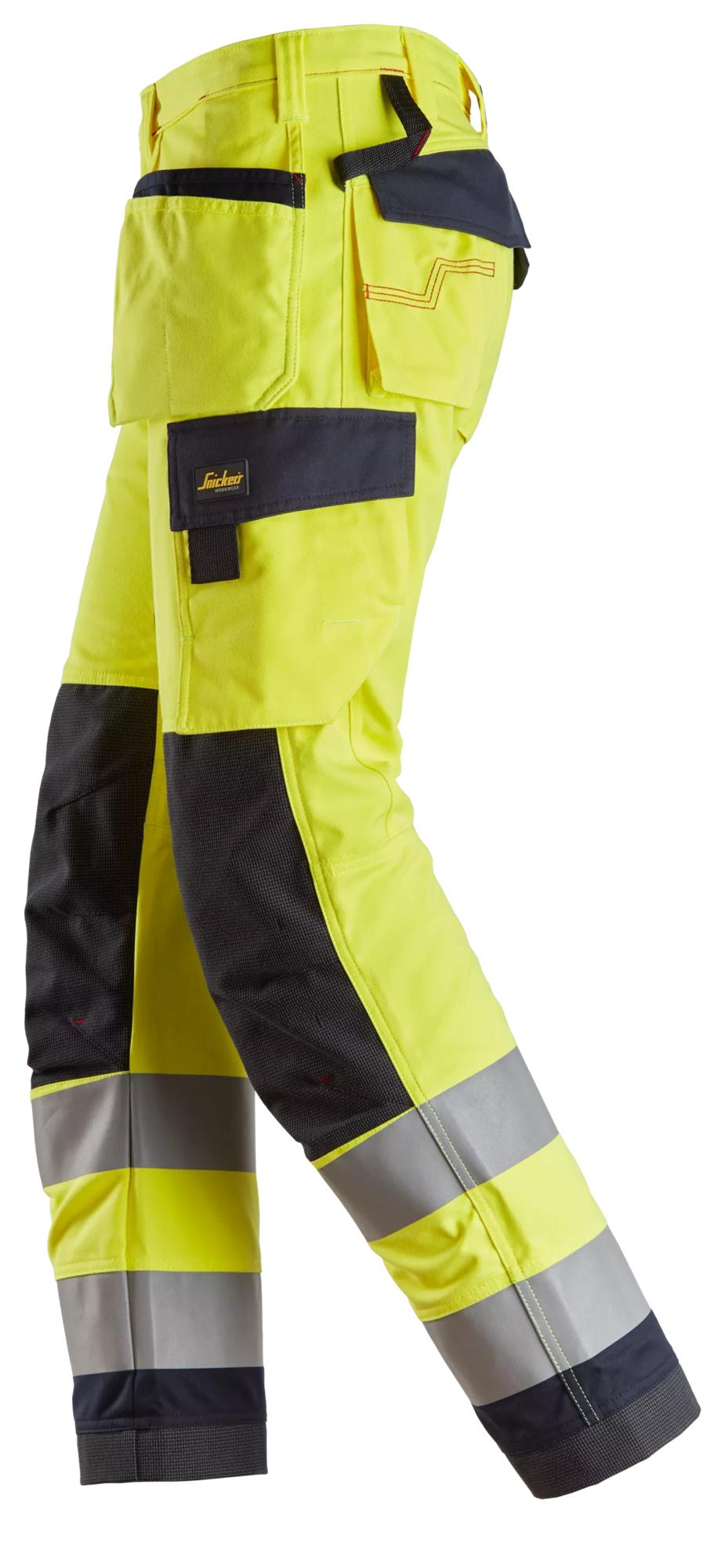 Snickers ProtecWork, Work Trousers Holster Pockets, High-Vis Class 2