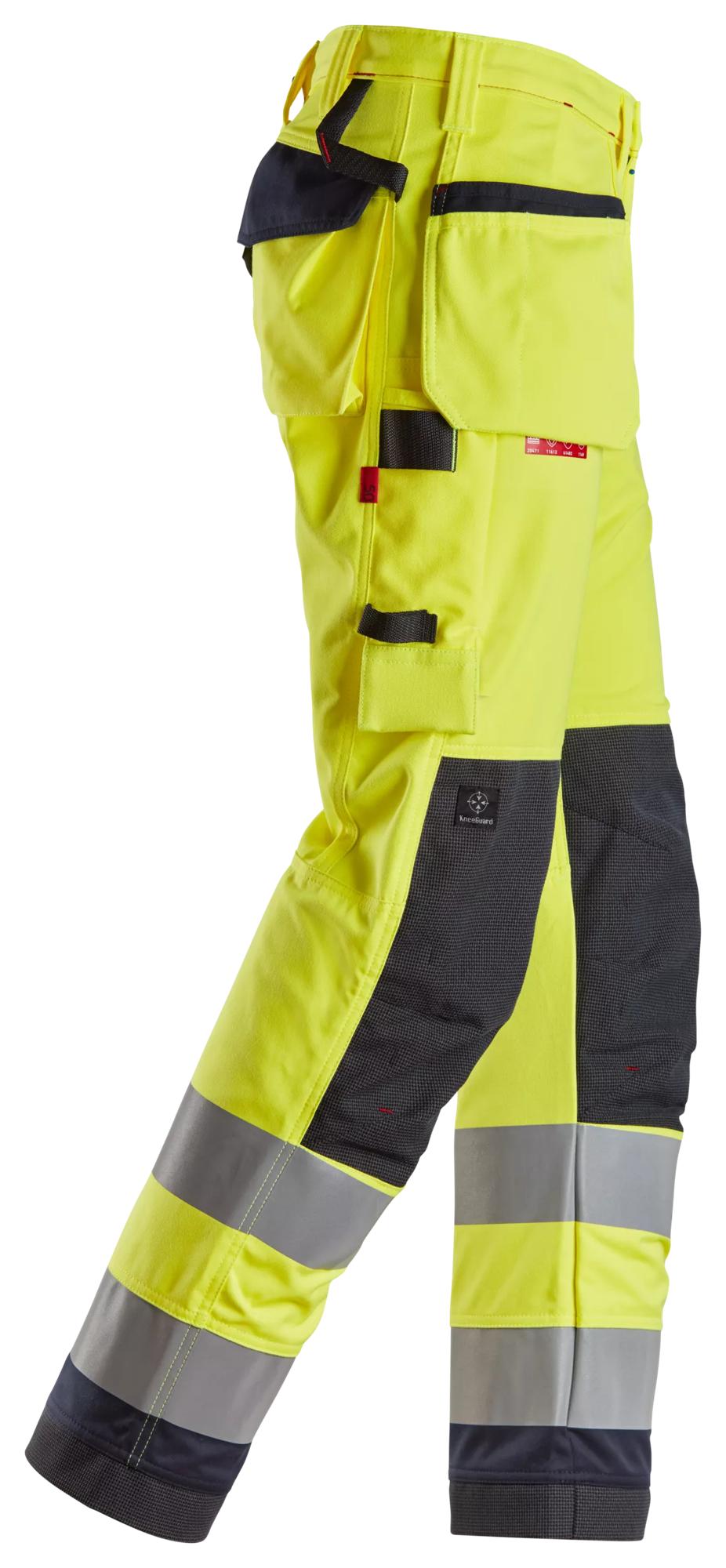 Snickers ProtecWork, Work Trousers Holster Pockets, High-Vis Class 2
