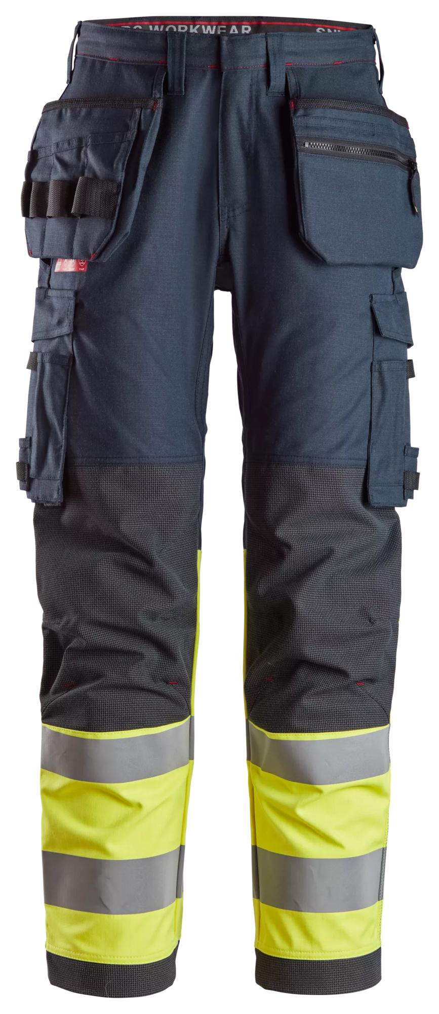 Snickers ProtecWork, Work Trousers Holster Pockets High-Vis Class 1