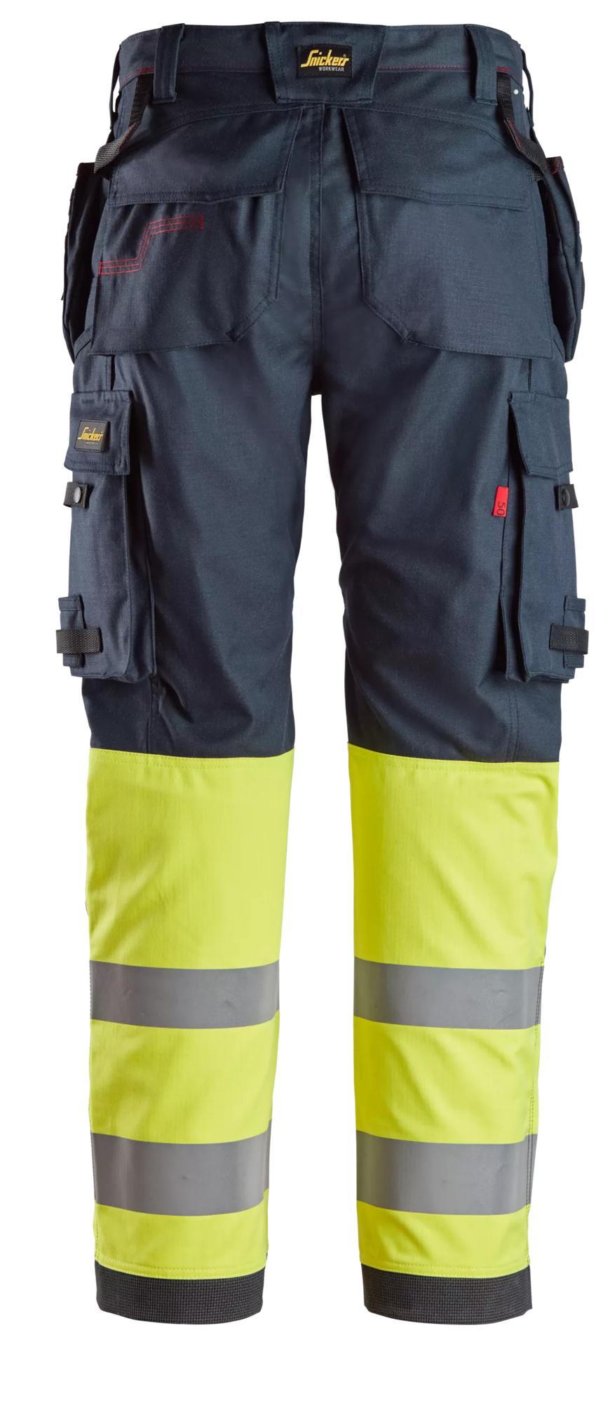 Snickers ProtecWork, Work Trousers Holster Pockets High-Vis Class 1