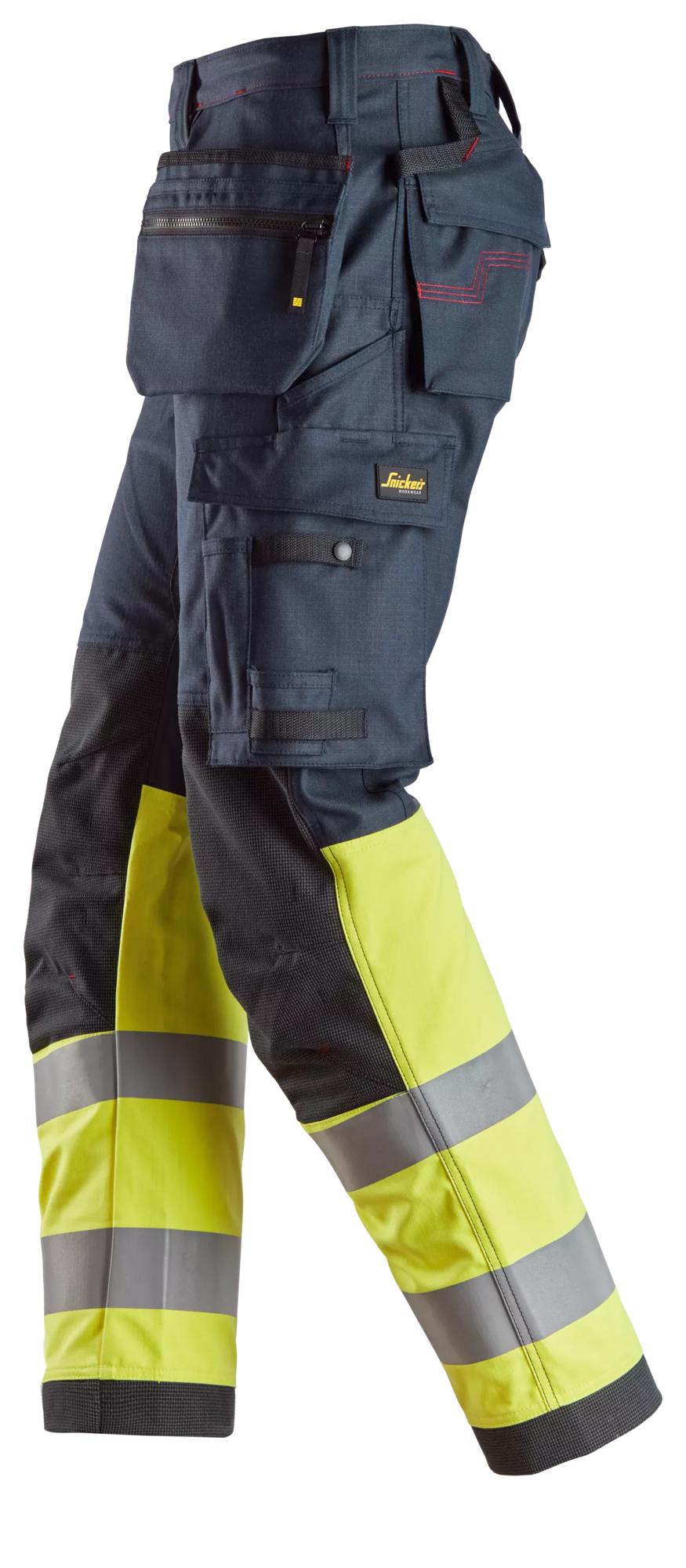 Snickers ProtecWork, Work Trousers Holster Pockets High-Vis Class 1