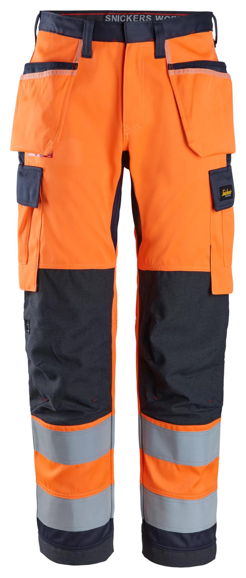 Snickers ProtecWork, Work Trousers Holster Pockets, High-Vis Class 2