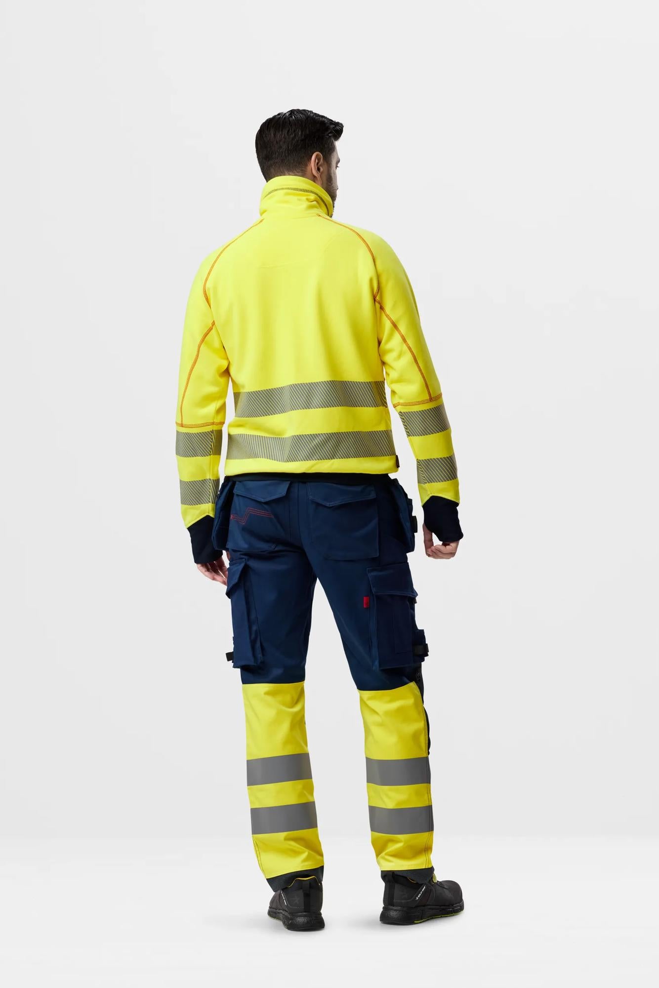 Snickers ProtecWork, Stretch Work Trousers Holster Pockets, High-Vis Class 1
