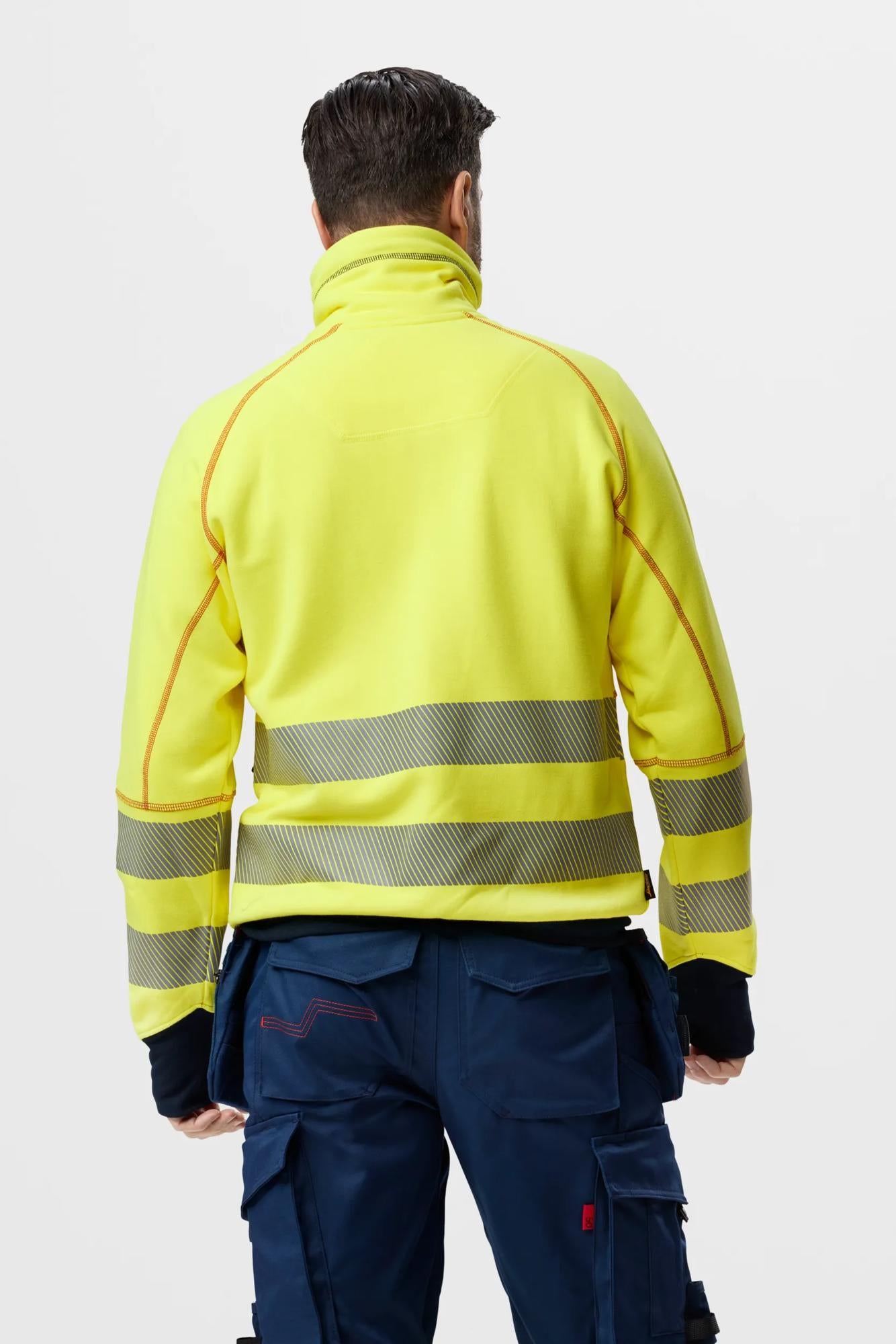 Snickers ProtecWork, Stretch Work Trousers Holster Pockets, High-Vis Class 1