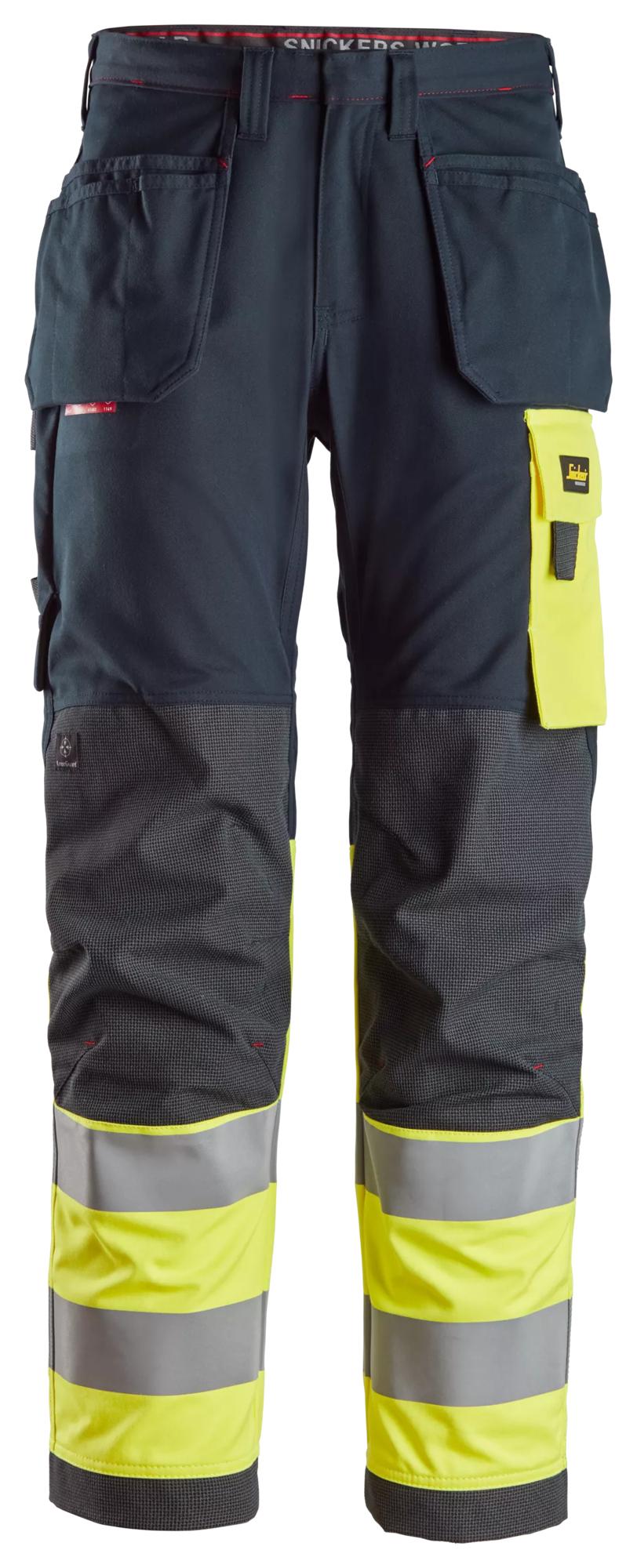 Snickers ProtecWork, Work Trousers Holster Pockets, High-Vis Class 1