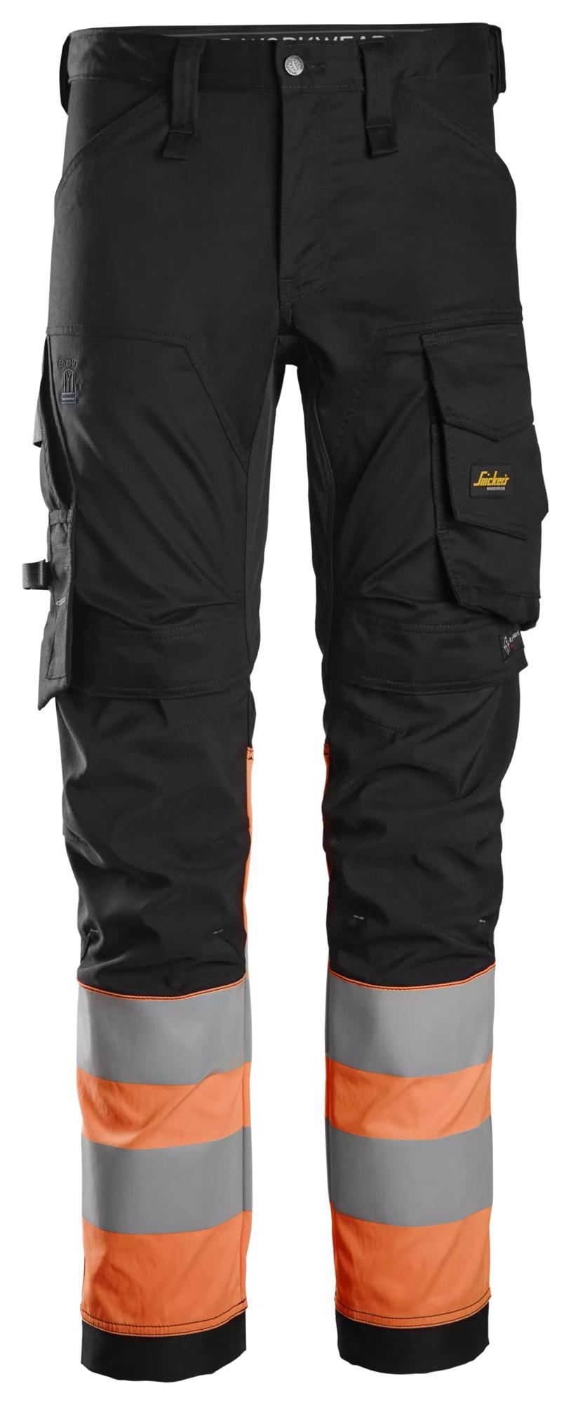 Snickers High-Vis Class 1, Stretch Trousers