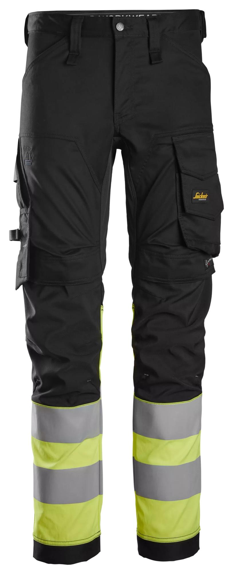Snickers High-Vis Class 1, Stretch Trousers