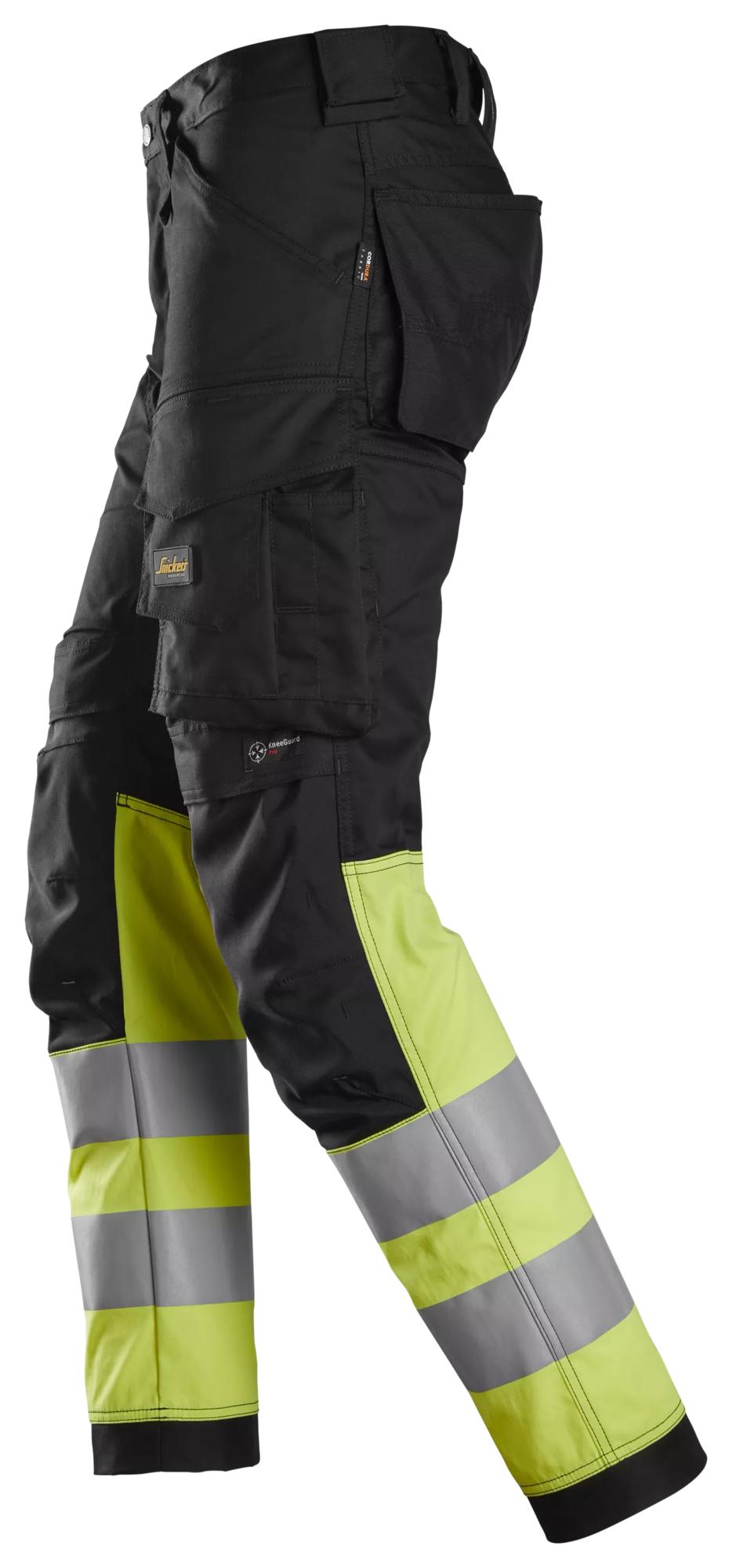 Snickers High-Vis Class 1, Stretch Trousers