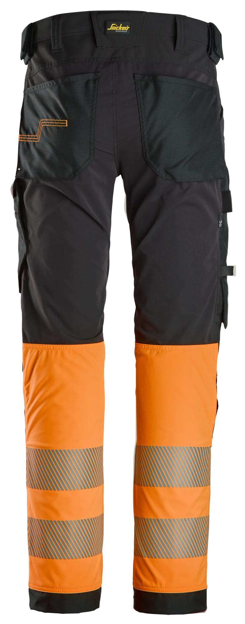 Snickers High-Vis 4-way Stretch Trousers Class 1