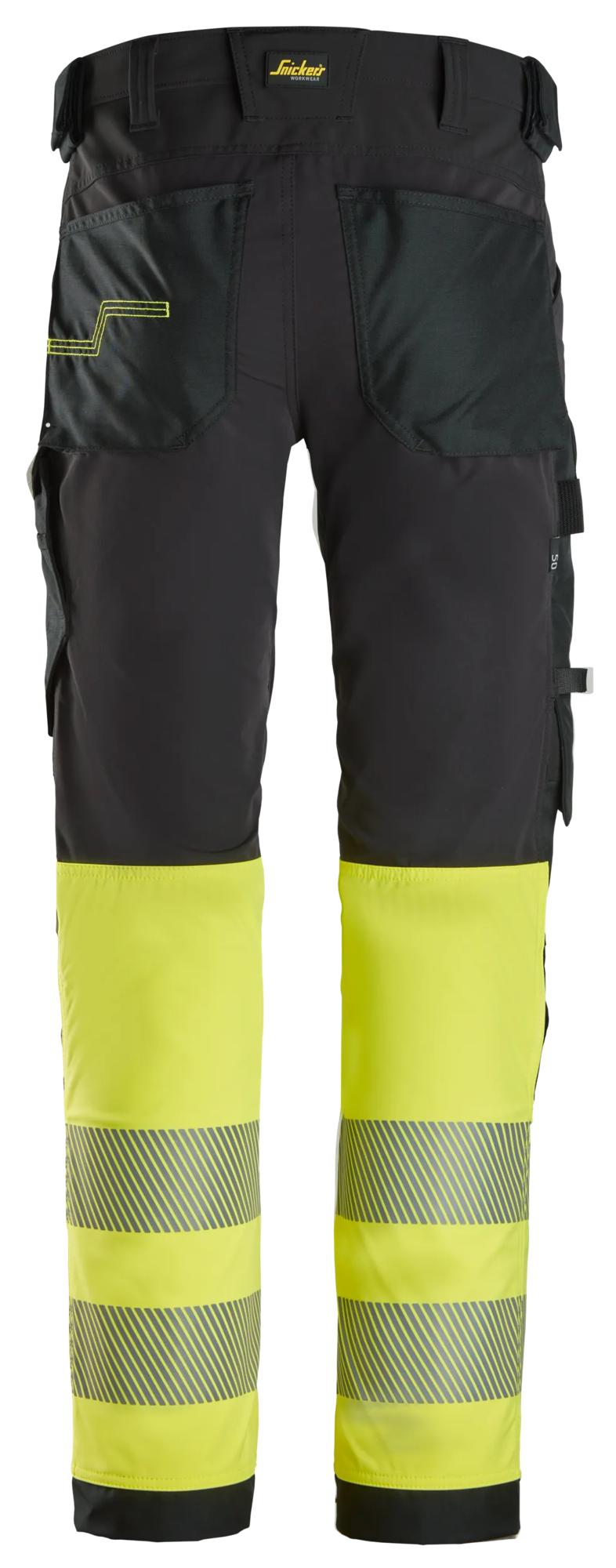 Snickers High-Vis 4-way Stretch Trousers Class 1