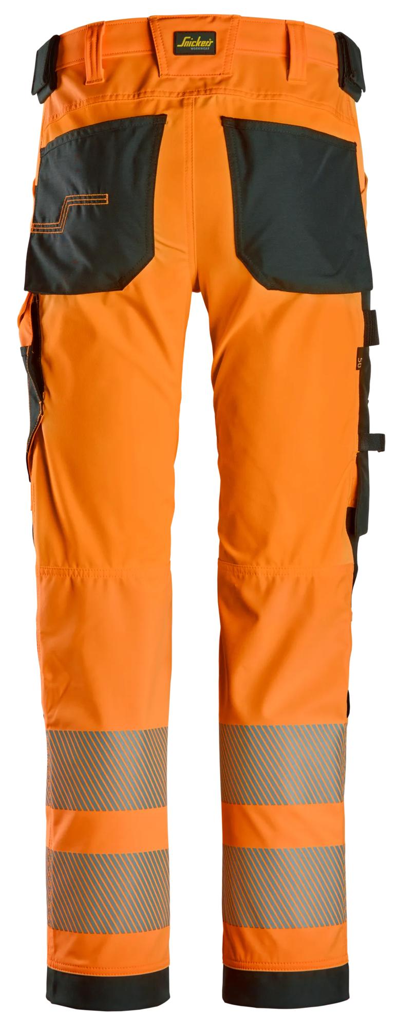 Snickers High-Vis 4-way Stretch Trousers Class 2