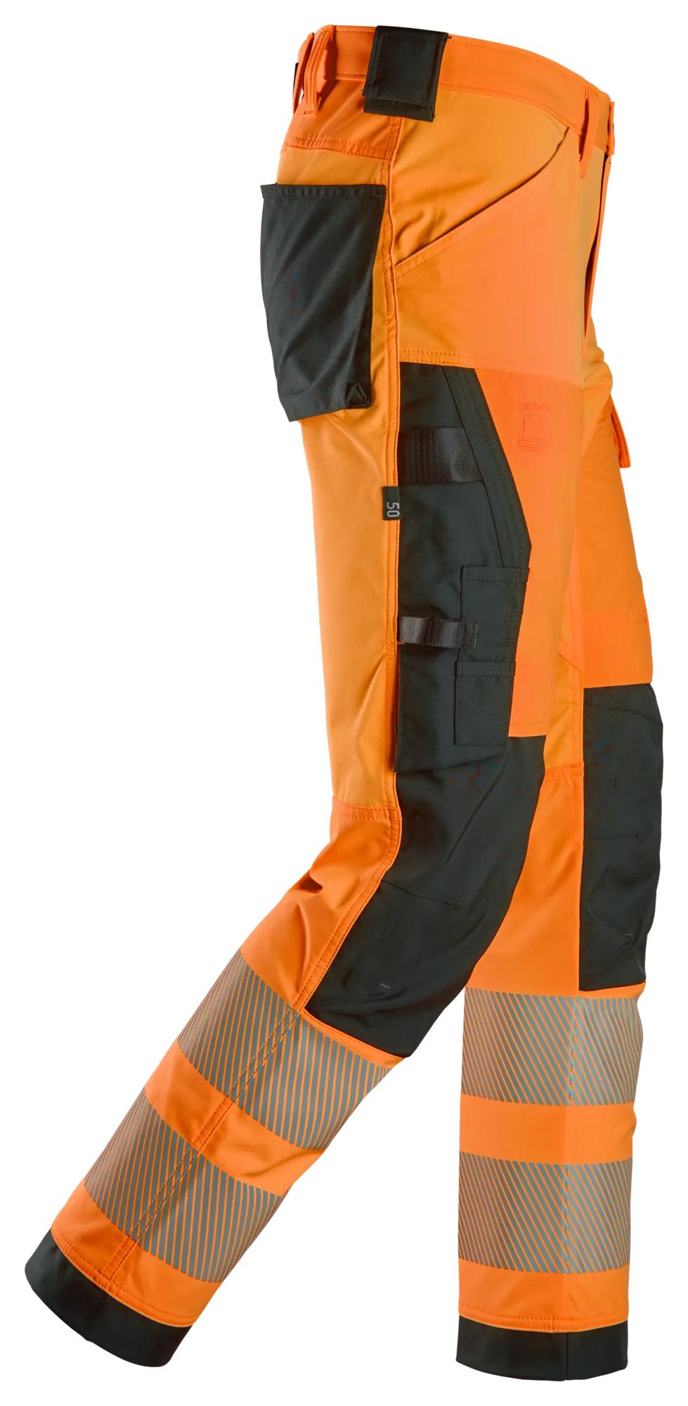 Snickers High-Vis 4-way Stretch Trousers Class 2