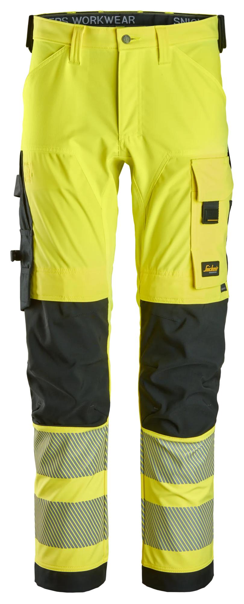 Snickers High-Vis 4-way Stretch Trousers Class 2