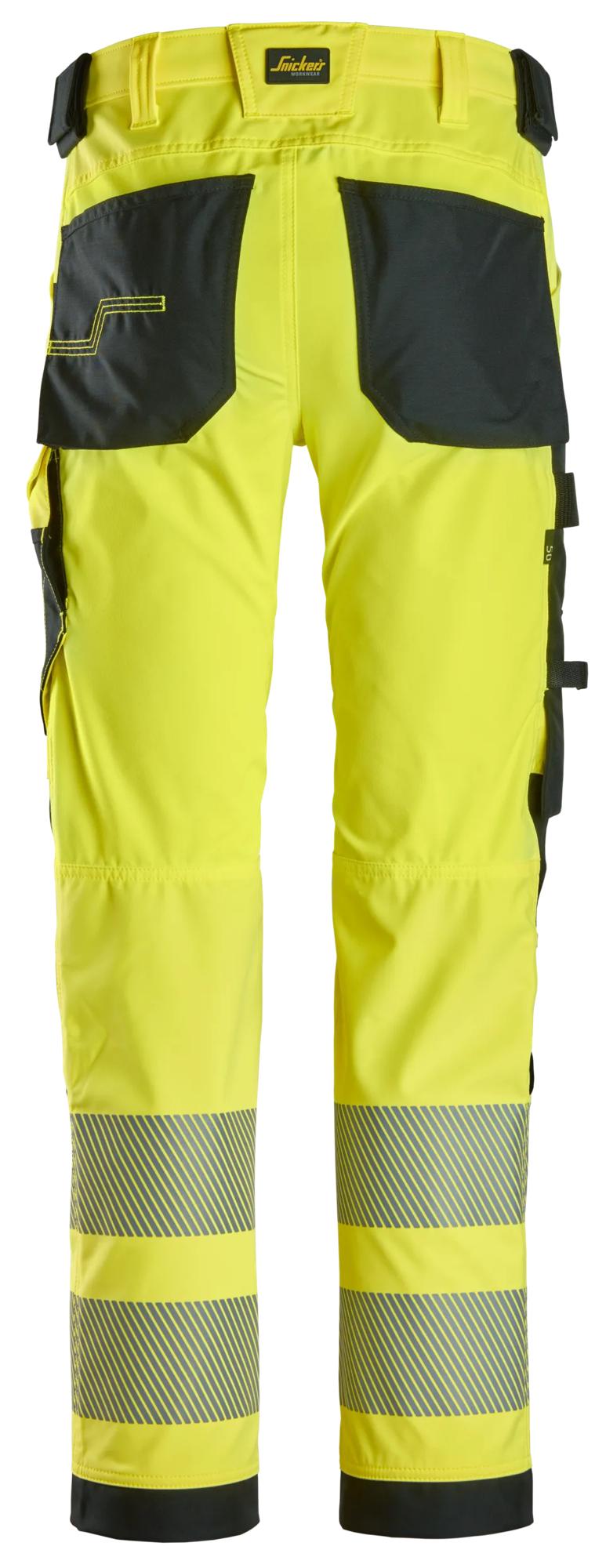 Snickers High-Vis 4-way Stretch Trousers Class 2