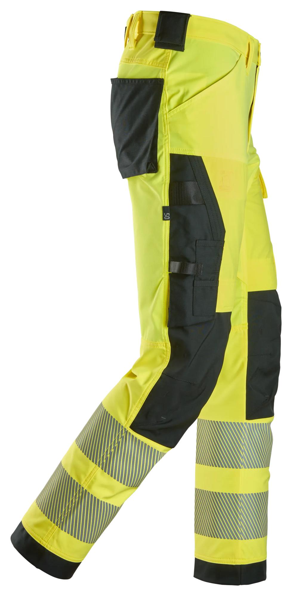 Snickers High-Vis 4-way Stretch Trousers Class 2