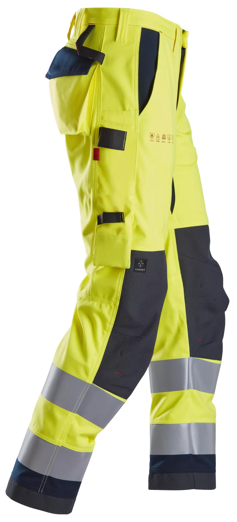 Snickers ProtecWork, Work Trousers, High-Vis Class 2