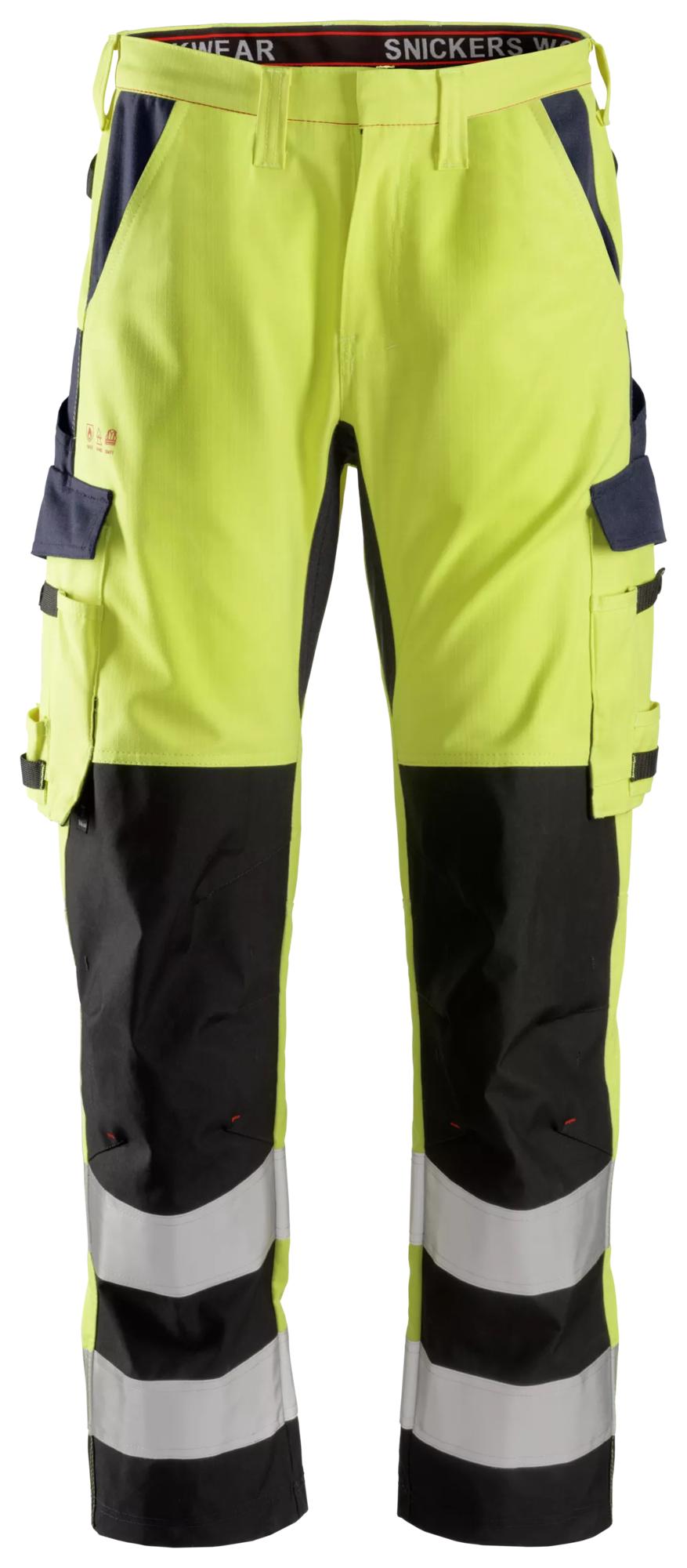Snickers ProtecWork, Trousers Reinforced, High-Vis Class 2