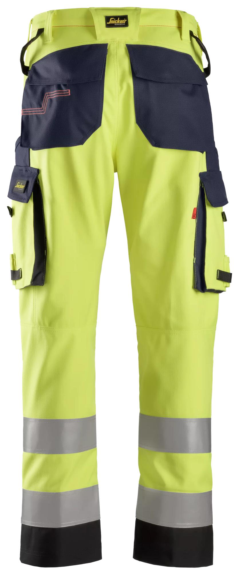 Snickers ProtecWork, Trousers Reinforced, High-Vis Class 2
