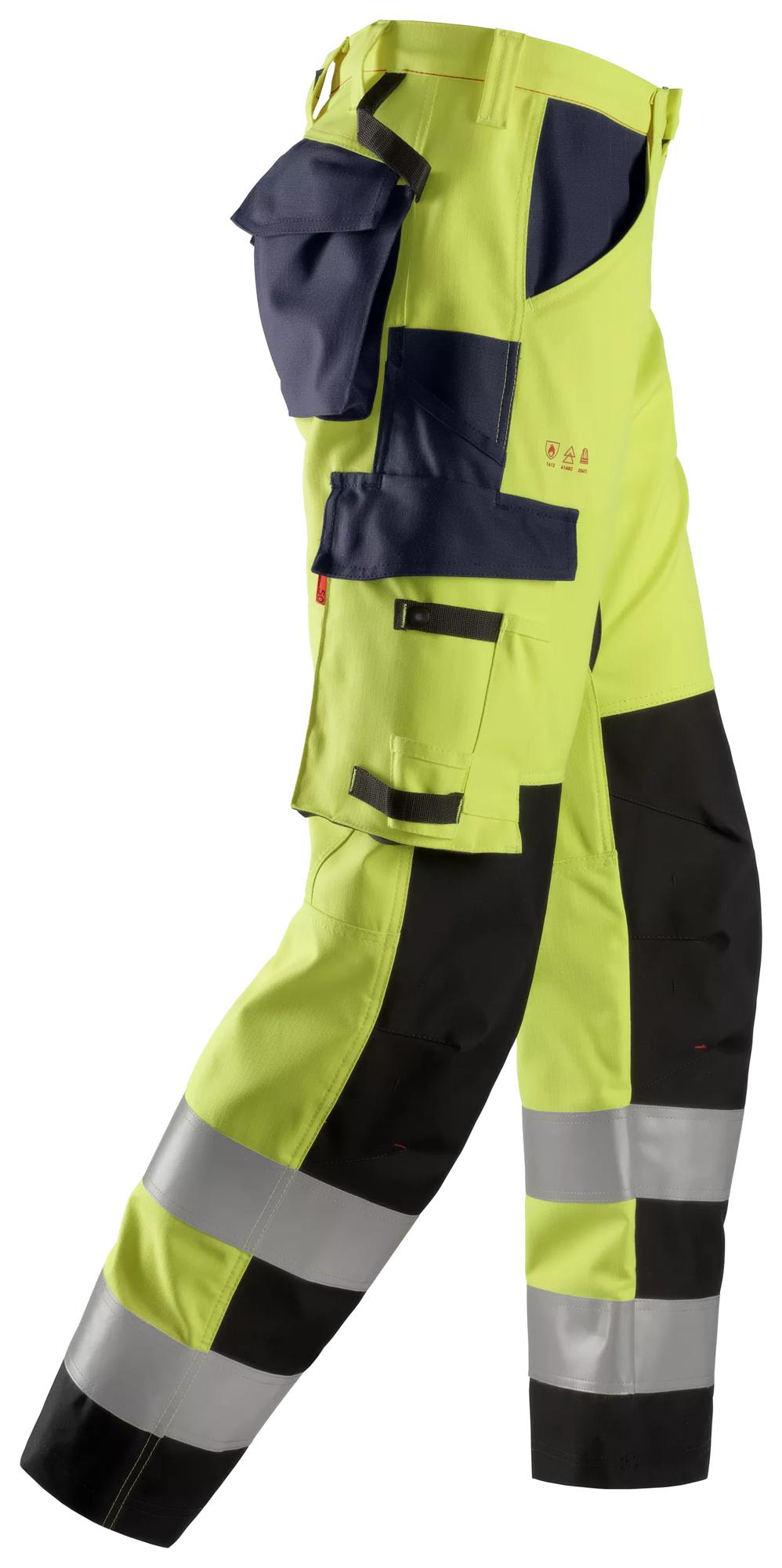 Snickers ProtecWork, Trousers Reinforced, High-Vis Class 2
