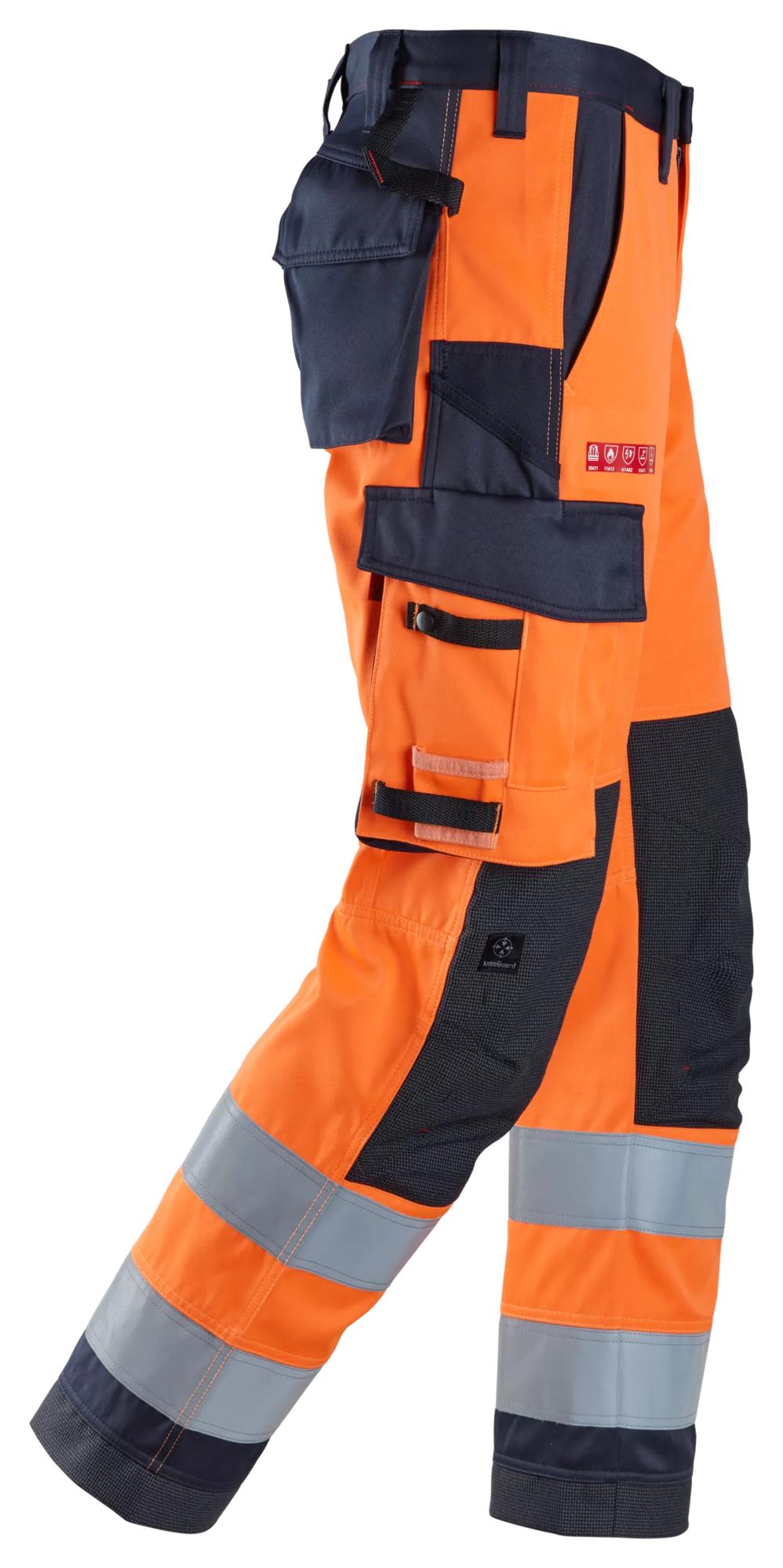Snickers ProtecWork, Work Trousers, High-Vis Class 2